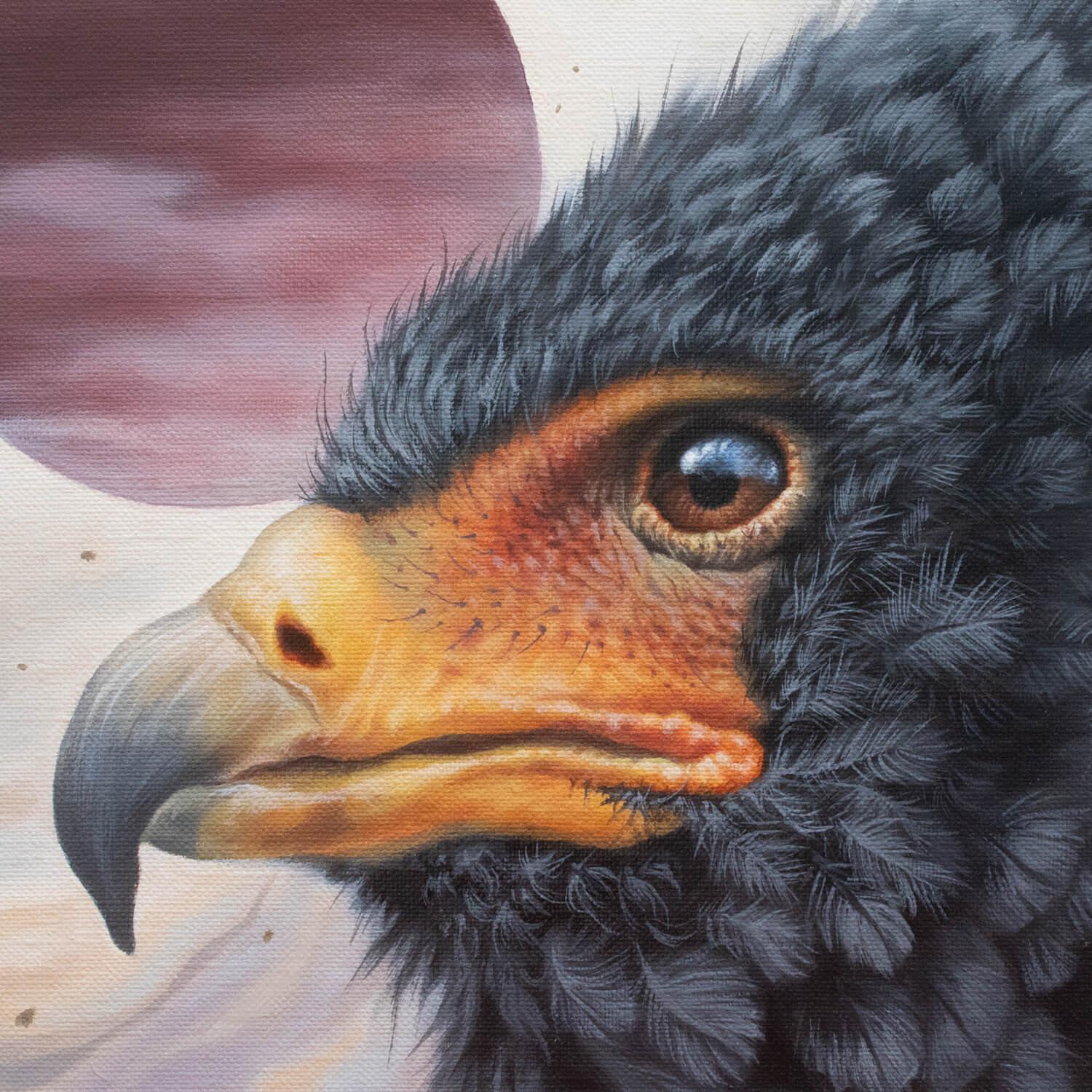 „Der Messenger von Simbabwe“ (2023) von Yuko Montgomery, Original-Ölgemälde im Angebot 1