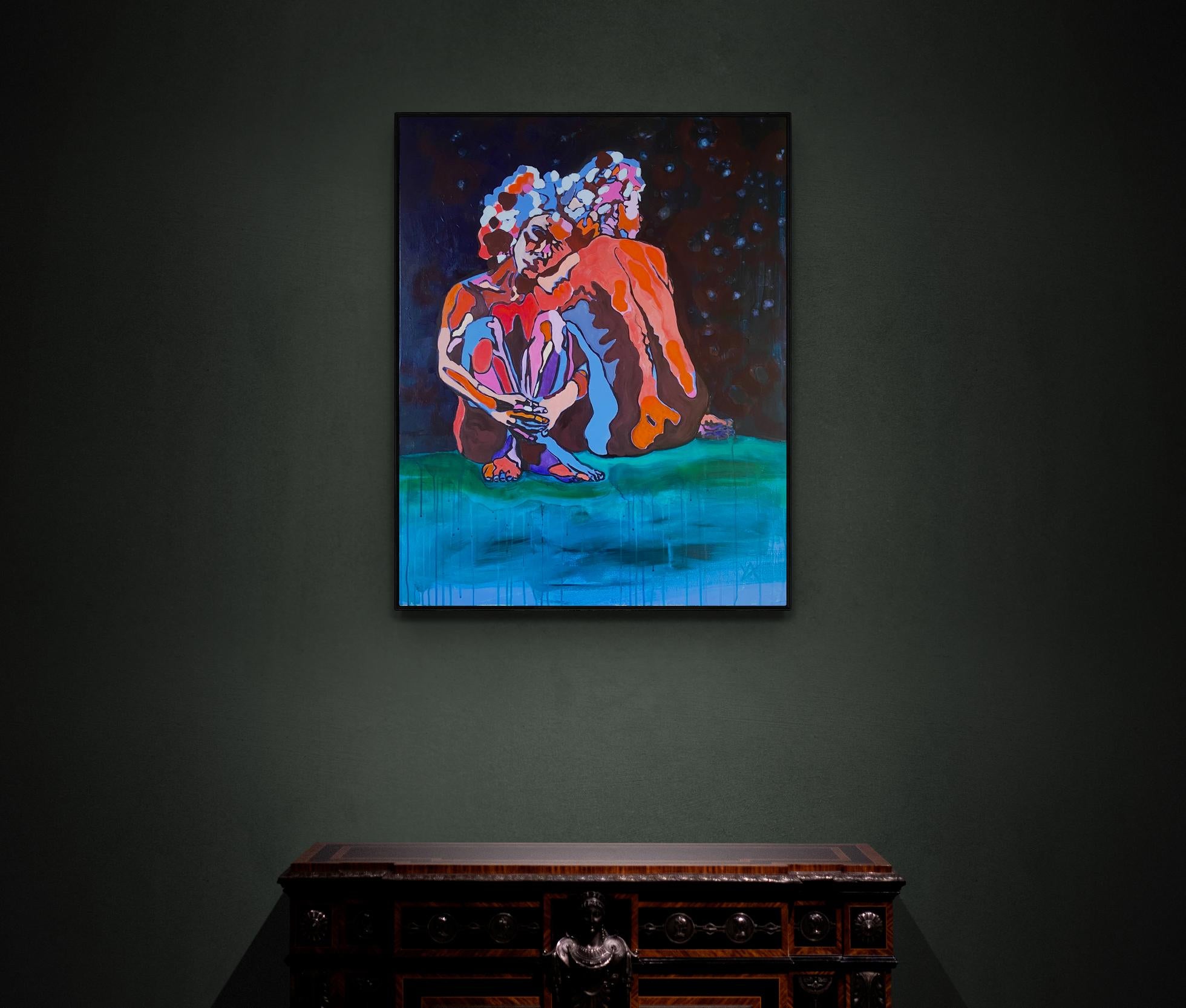 Ewige Mimikry, 100x80cm – Painting von Yulia Ani