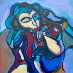 Mother with Child, 50x50cm