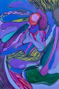 “Transformation Around Me”, 120x80 cm, oil on acrylic on canvas, 2022