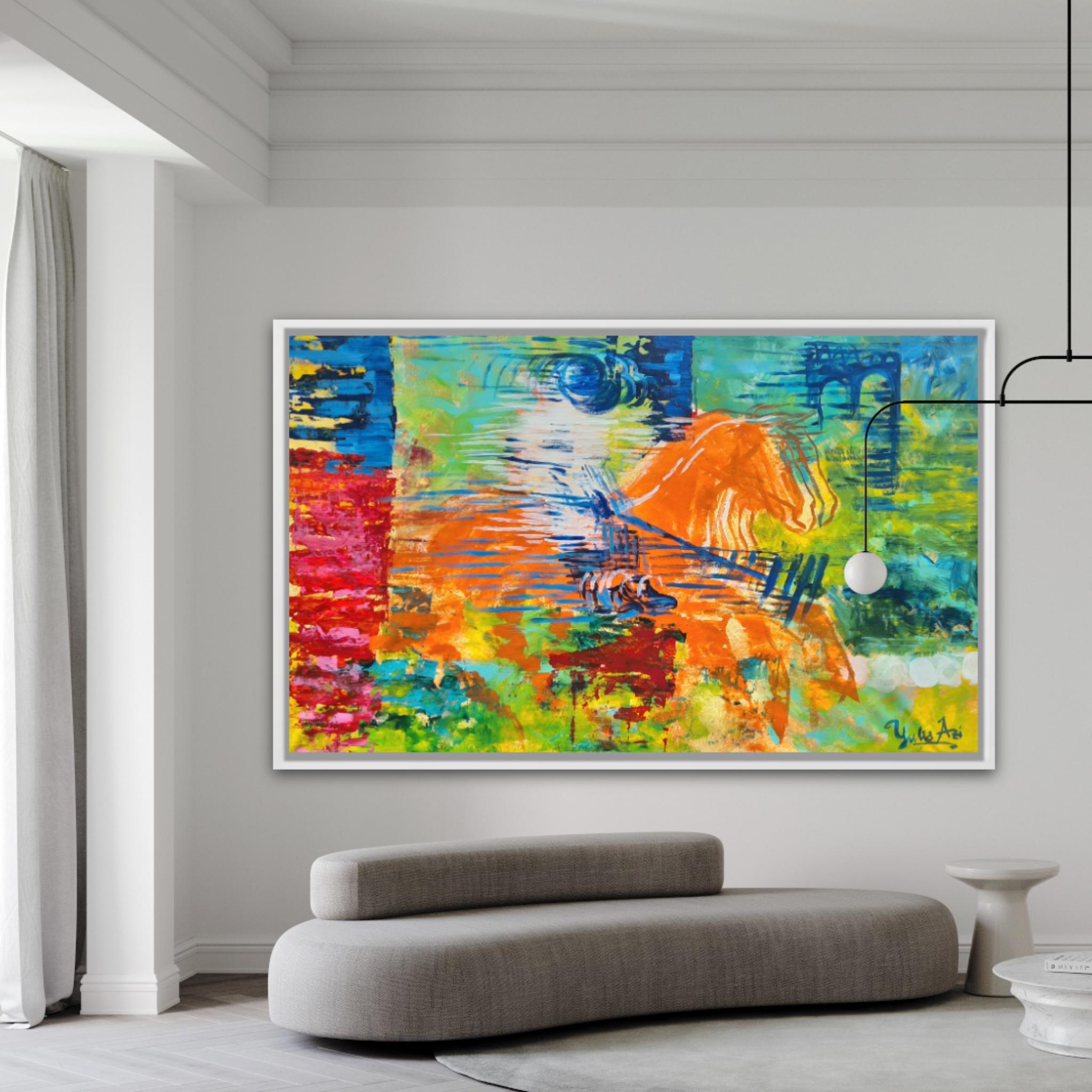 Polo  Viel Glück – Painting von Yulia Azi