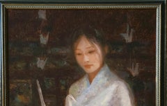 'Paper Crane' by Yulia Kim; Framed 22" x 18" Oil on Linen, 2025
