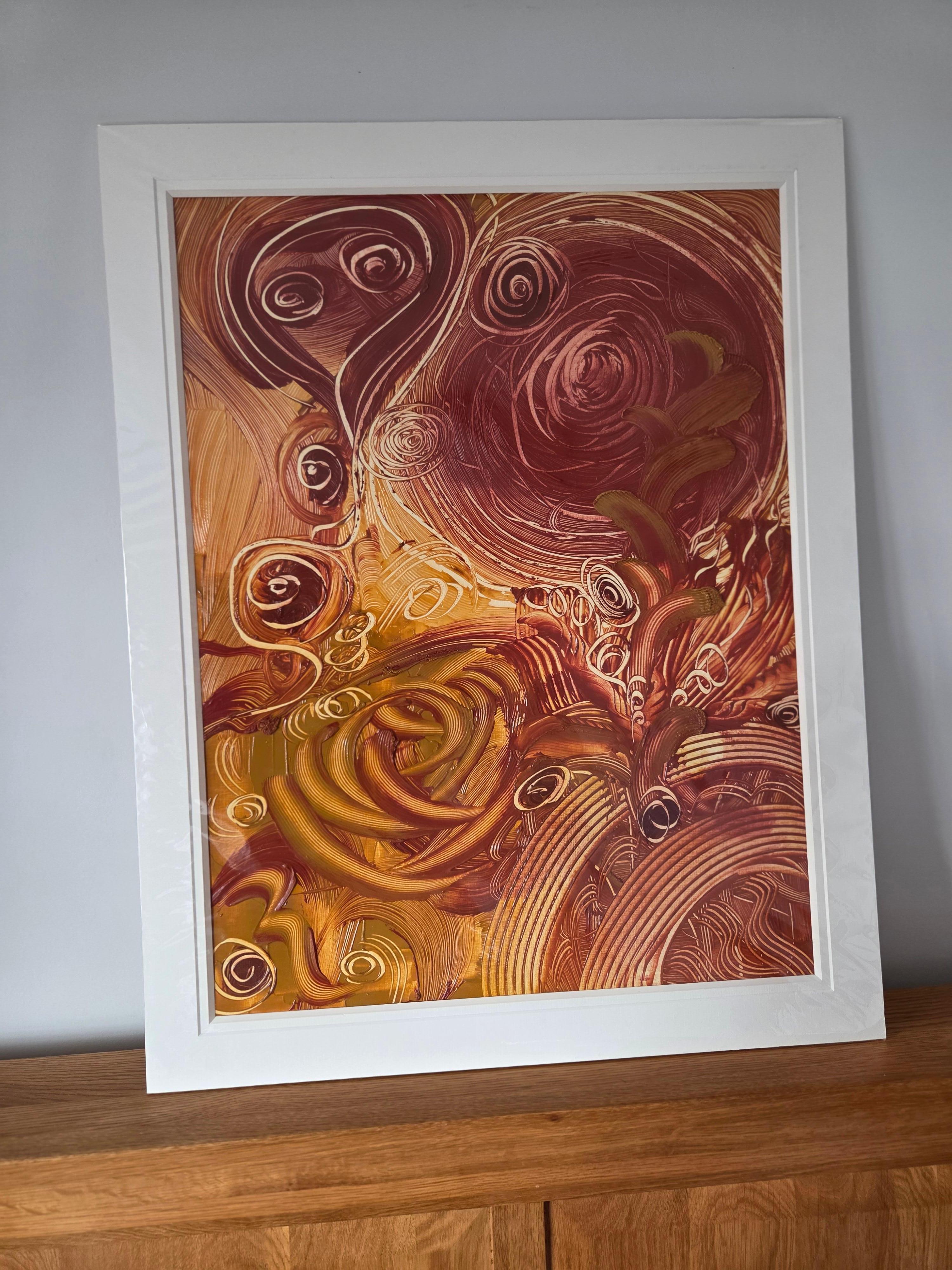 In Maria. After Storm, Yuliia Holovatiuk-Ungureanu captures the restless dialogue between matter and motion — the moment when the landscape exhales after turbulence. Working with oil, cold wax, and natural earth pigments, she layers gestures of