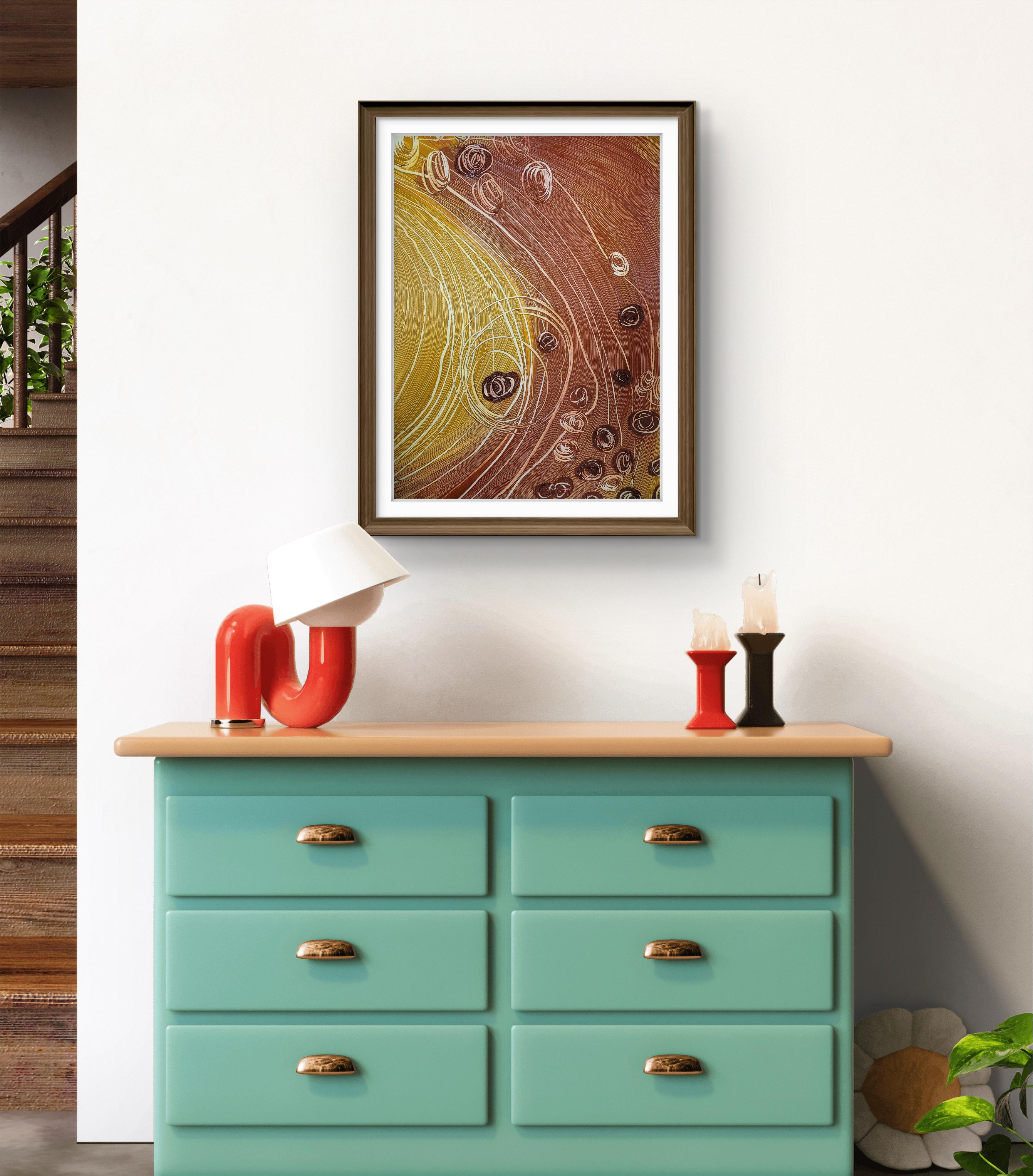 Maria (Abstrakt), Painting, von Yuliia Holovatiuk-Ungureanu