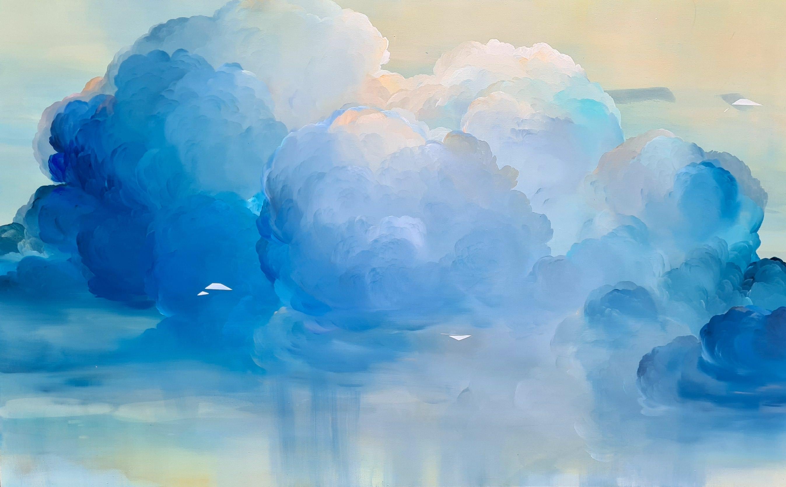 Yuliya Martynova Landscape Painting - Migration  Long Awaken, Oil Painting, Landscape, Abstract, skyscape, love