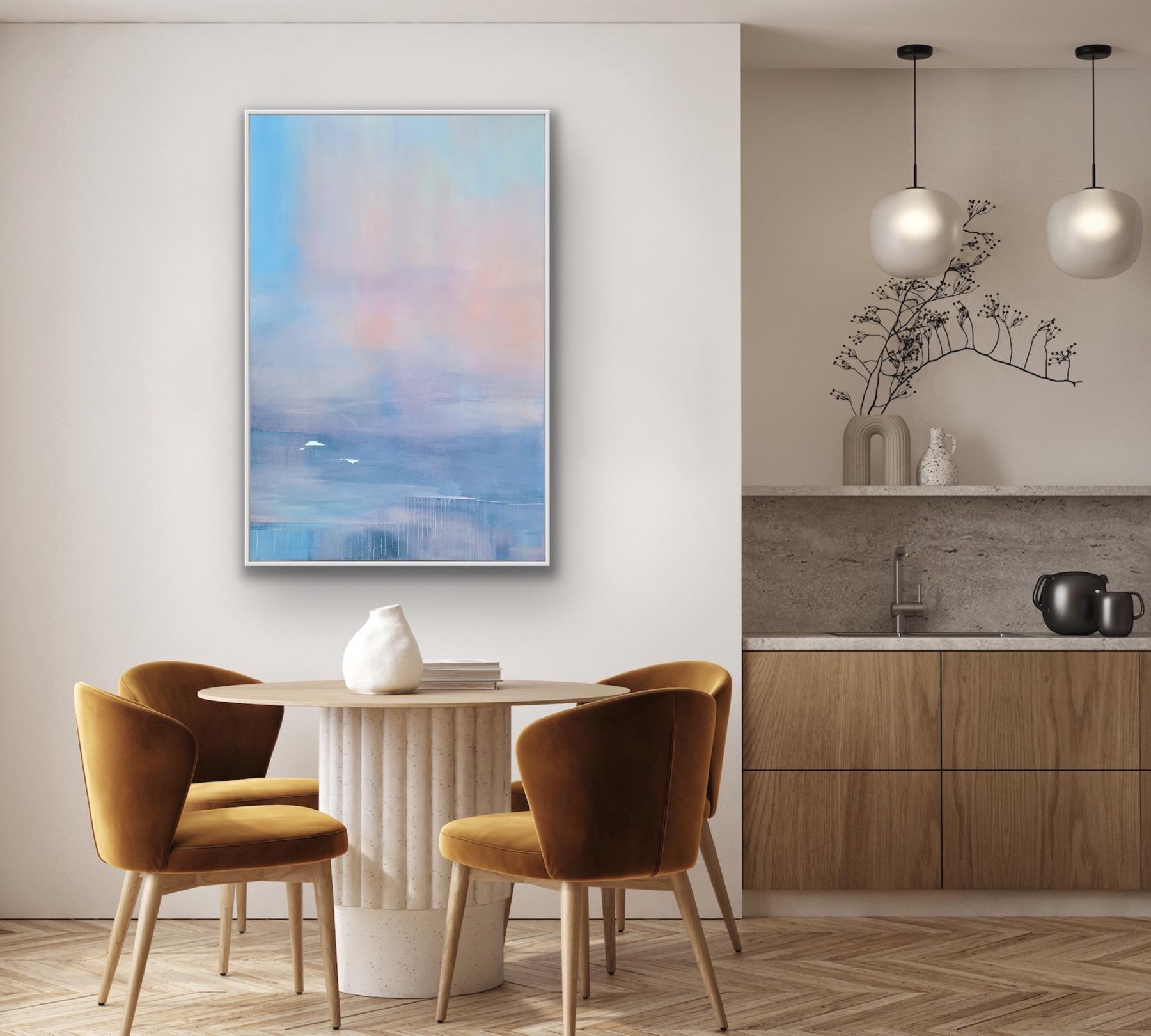 Migration Story of Two, Ghosts, Original painting, Landscape, Abstract 6