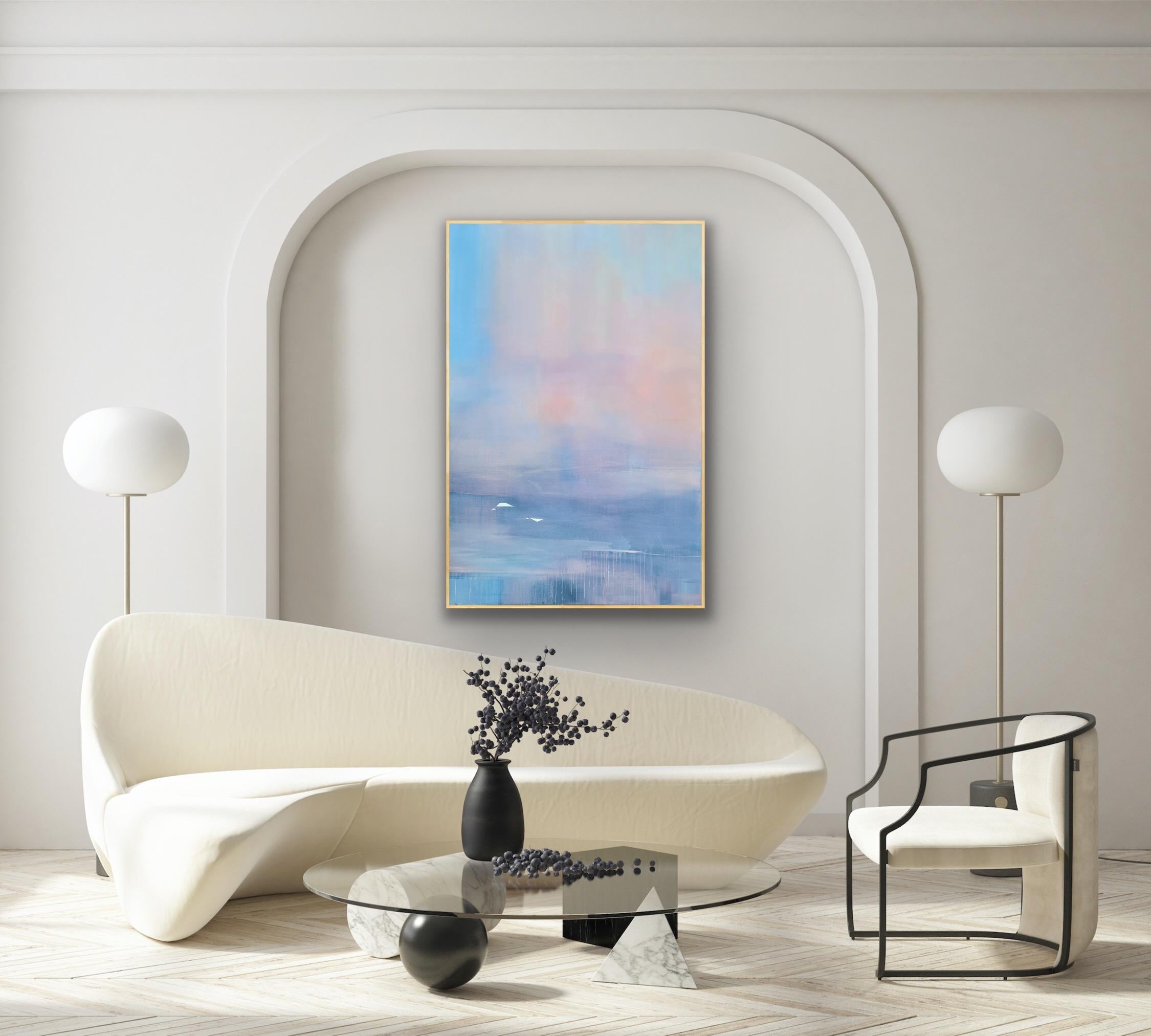 Migration Story of Two, Ghosts, Original painting, Landscape, Abstract 7