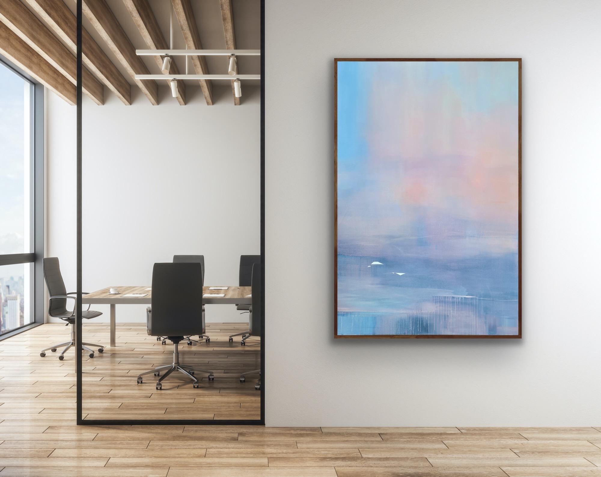 Migration Story of Two, Ghosts, Original painting, Landscape, Abstract 8