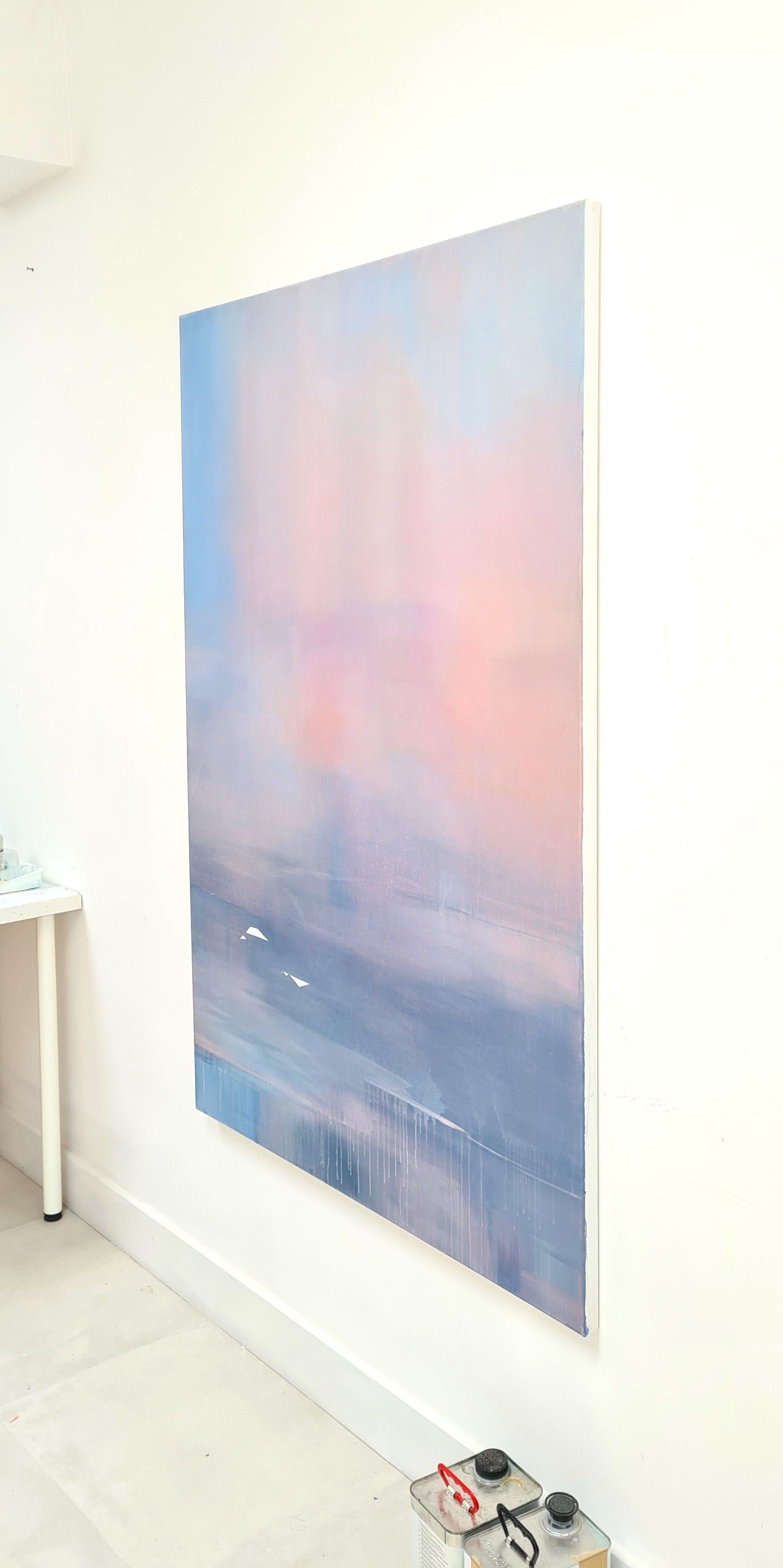 Migration Story of Two, Ghosts, Original painting, Landscape, Abstract 1