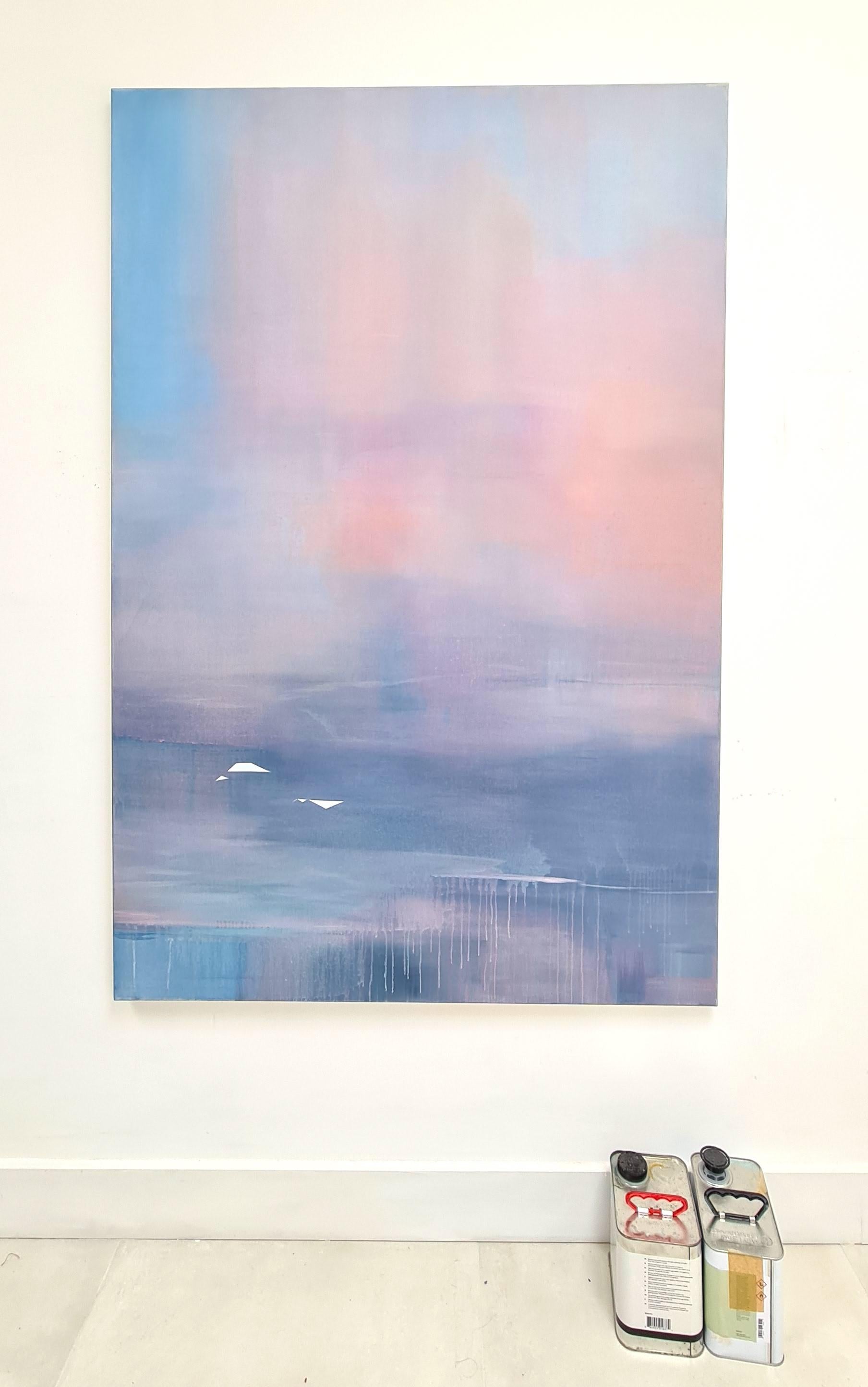 Migration Story of Two, Ghosts, Original painting, Landscape, Abstract 3