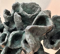 Snake & Bird Twined on Branch #2 bronze sculpture by Yulla Lipchitz
