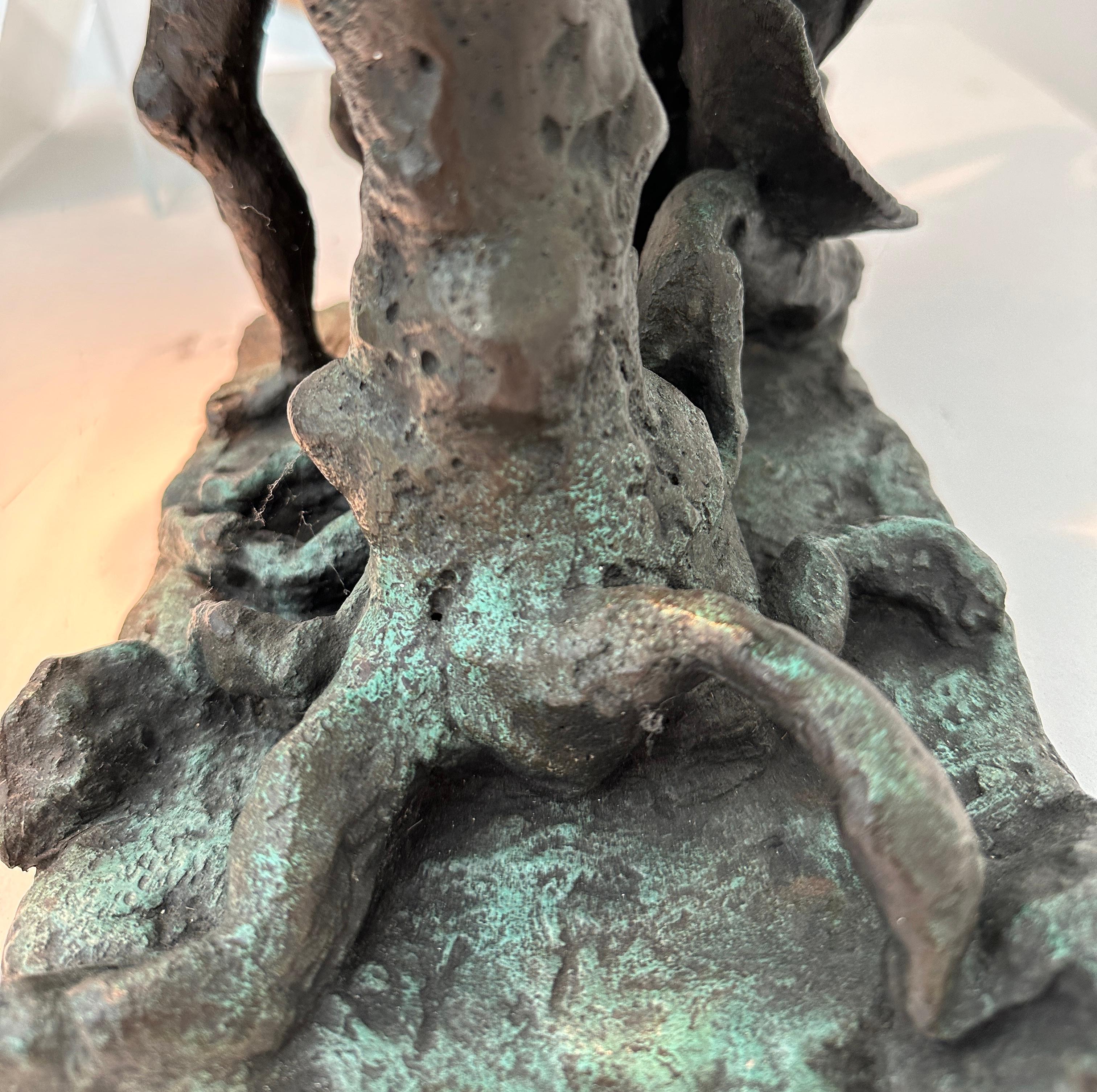 Donna che danza sugli alberi, scultura in bronzo di Yulla Lipchitz 5