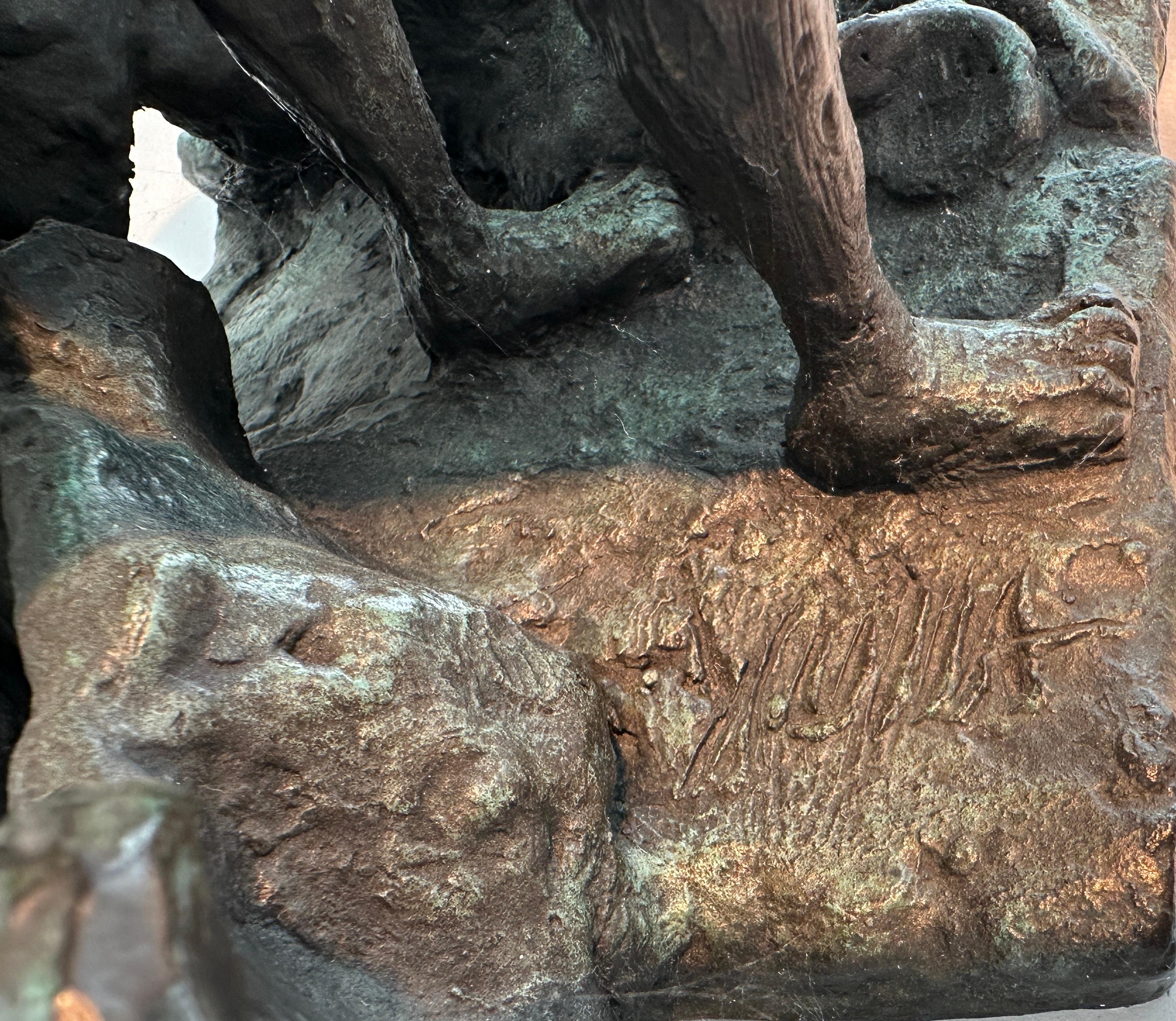 Donna che danza sugli alberi, scultura in bronzo di Yulla Lipchitz 8