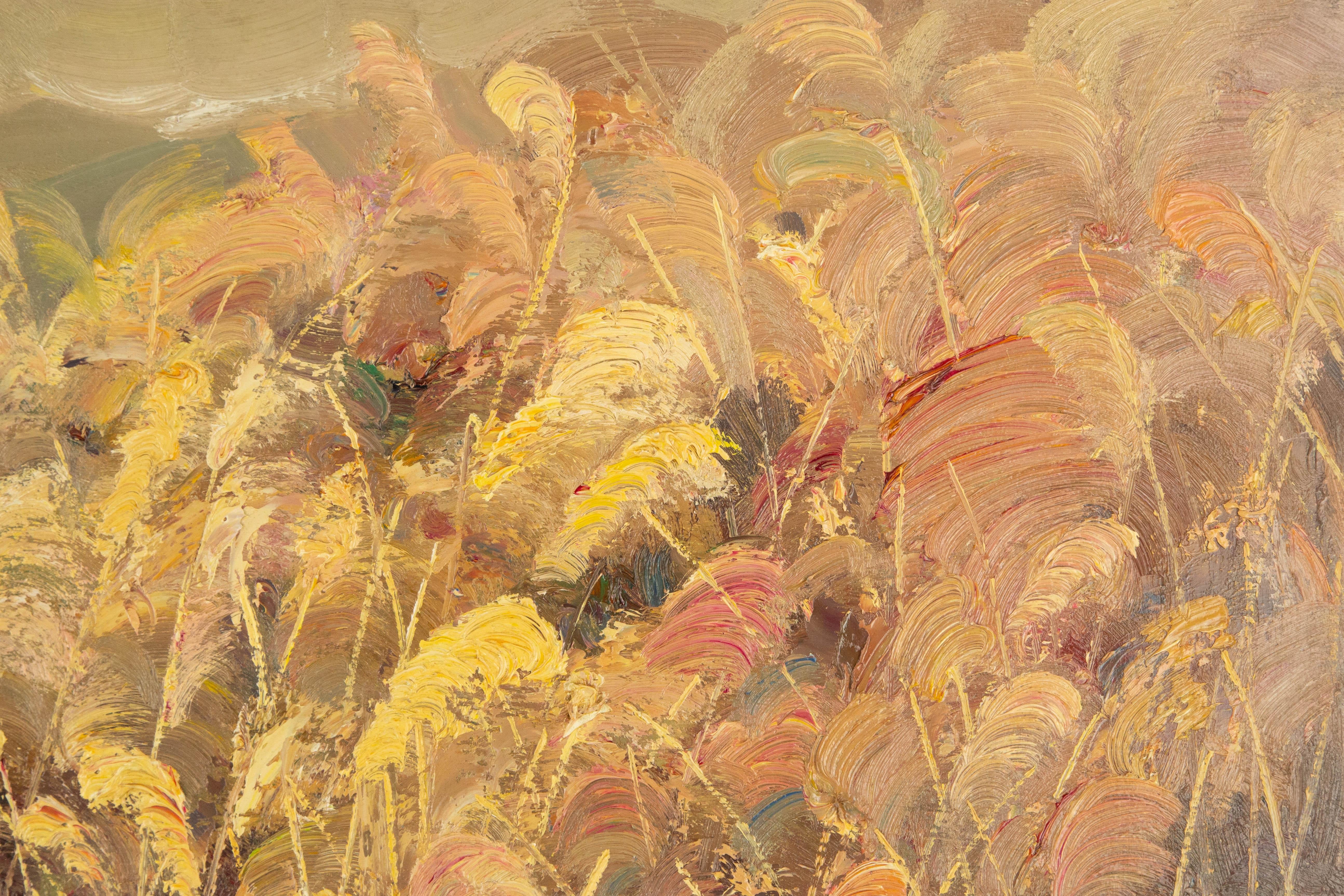  Title: Autumn
 Medium: Oil on canvas
 Size: 27 x 35 inches
 Frame: Framing options available!
 Condition: The painting appears to be in excellent condition.
 Note: This painting is unstretched
 Year: 2015
 Artist: Yulong Niu
 Signature: Signed
