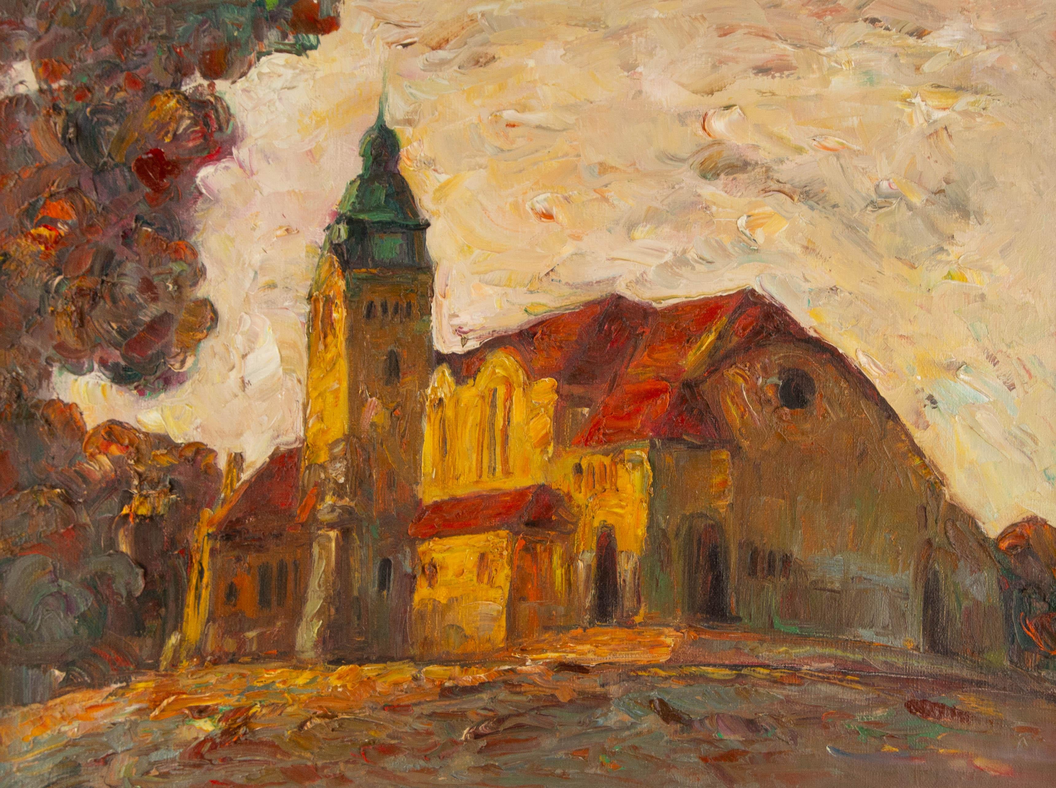 Yulong Niu Impressionistisches Original Ölgemälde auf Leinwand „Journey Scenery III“ von Yulong Niu im Angebot 4