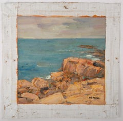 Yulong Niu Impressionist Original Oil On Canvas "The Landscape Of Qingdao"