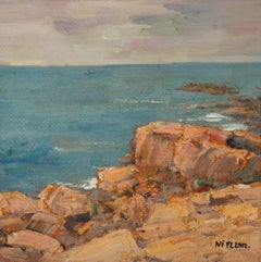 Yulong Niu Óleo Sobre Lienzo Original Impresionista "El Paisaje De Qingdao"