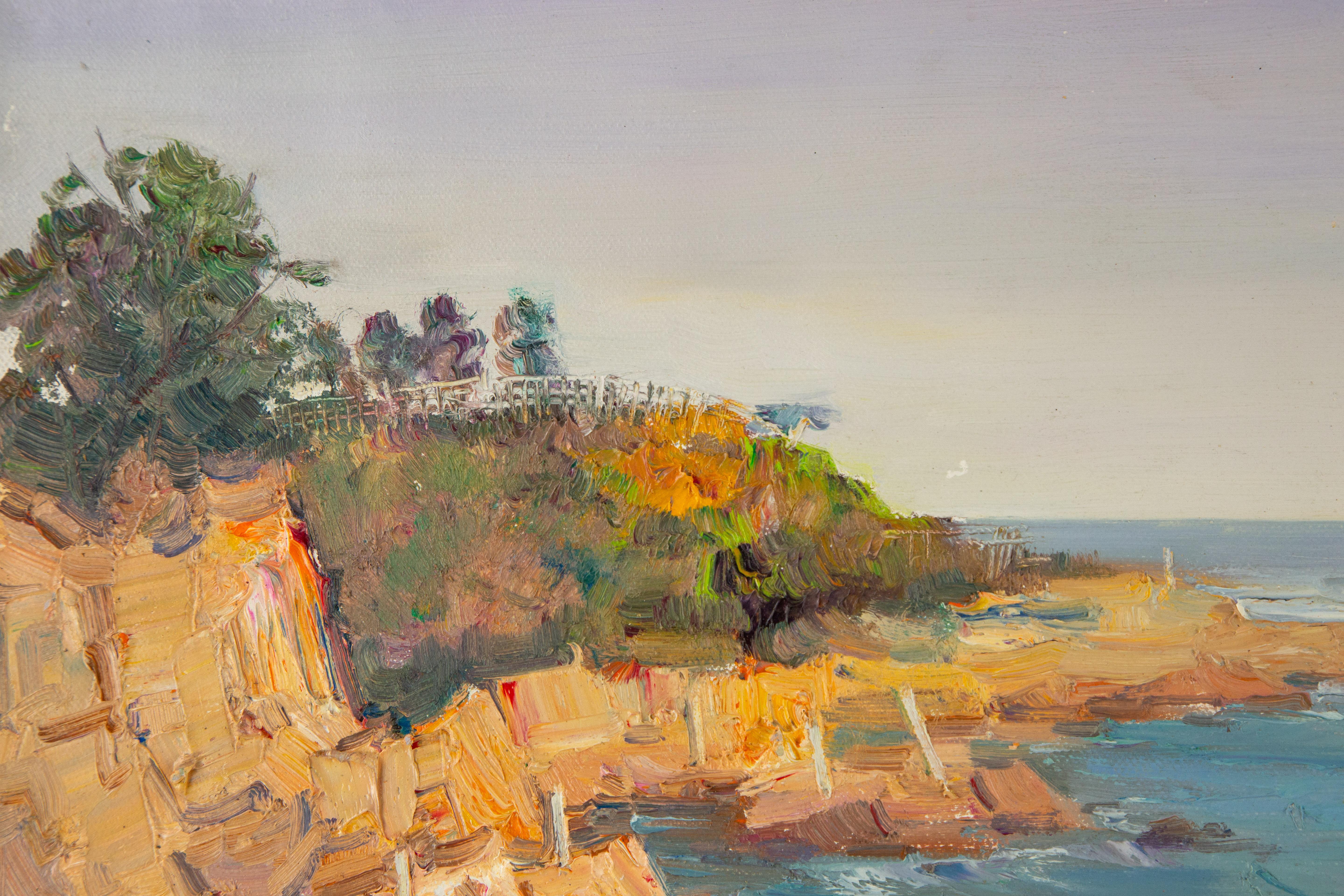 Yulong Niu Waterscape Original Oil On Canvas 