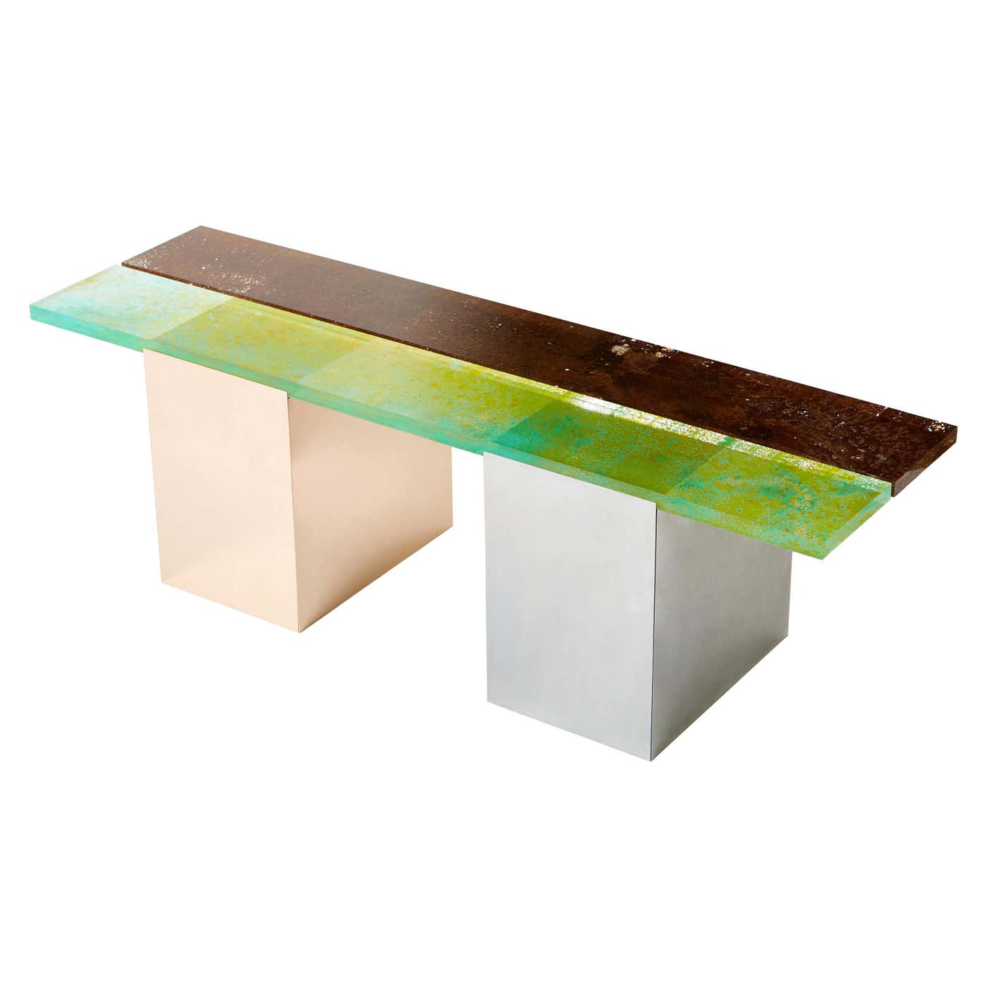 Yuma Kano Rust Harvest Bench Acrylic Art For Sale at 1stDibs | rust ...