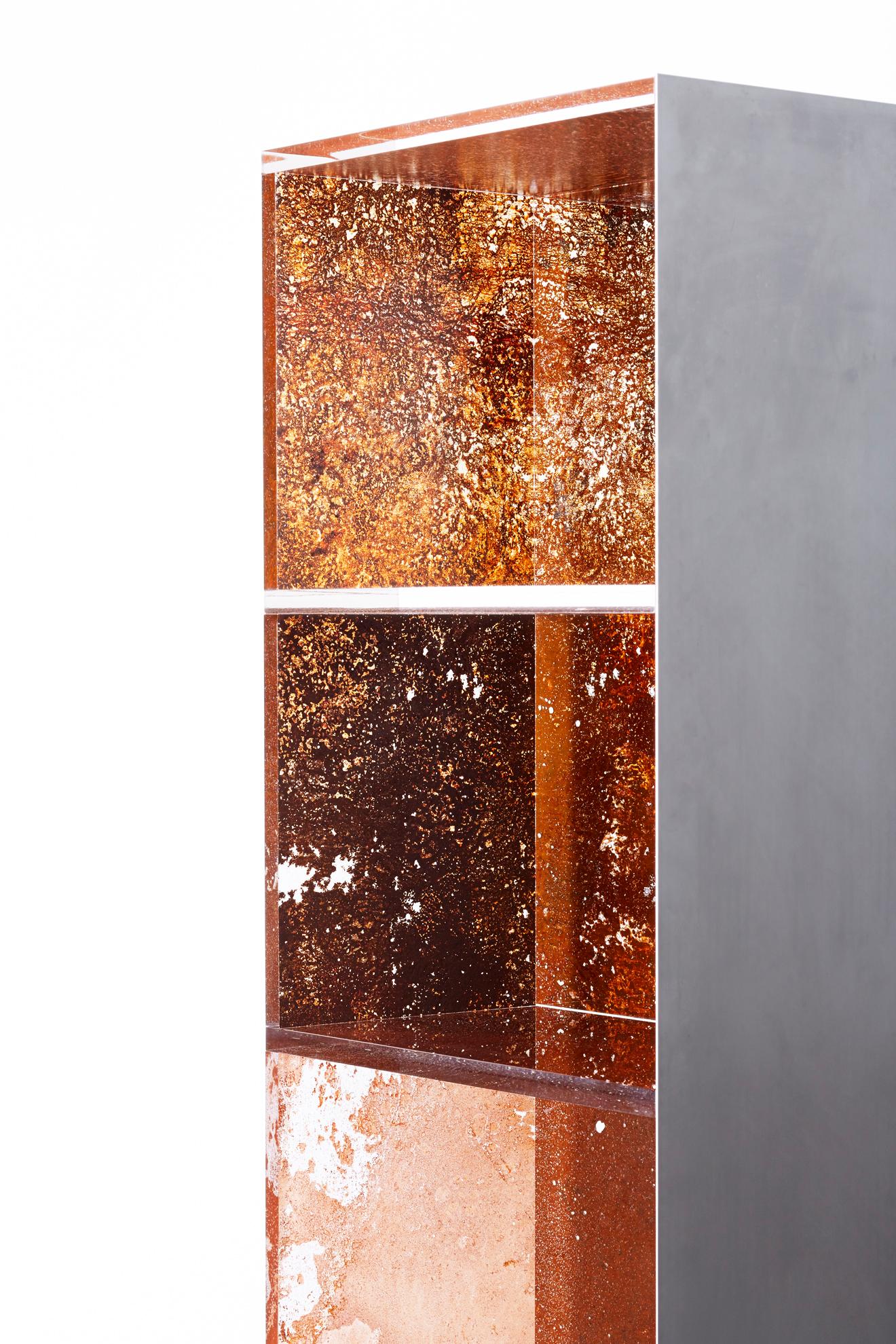 Modern Yuma Kano Rust Harvest Rack Acrylic Art For Sale