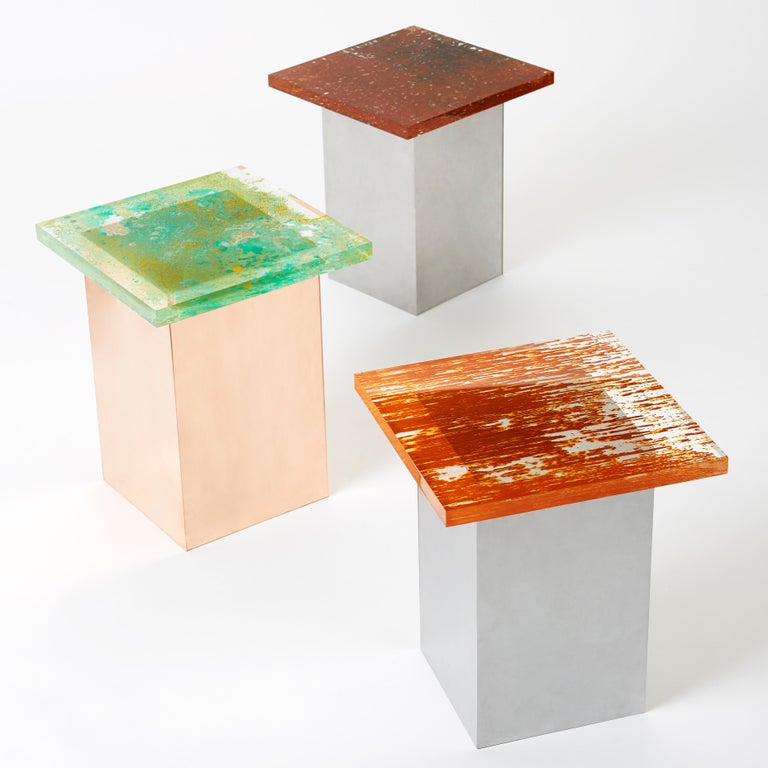 Yuma Kano Rust Harvest stool #1 Acrylic Art For Sale at 1stDibs