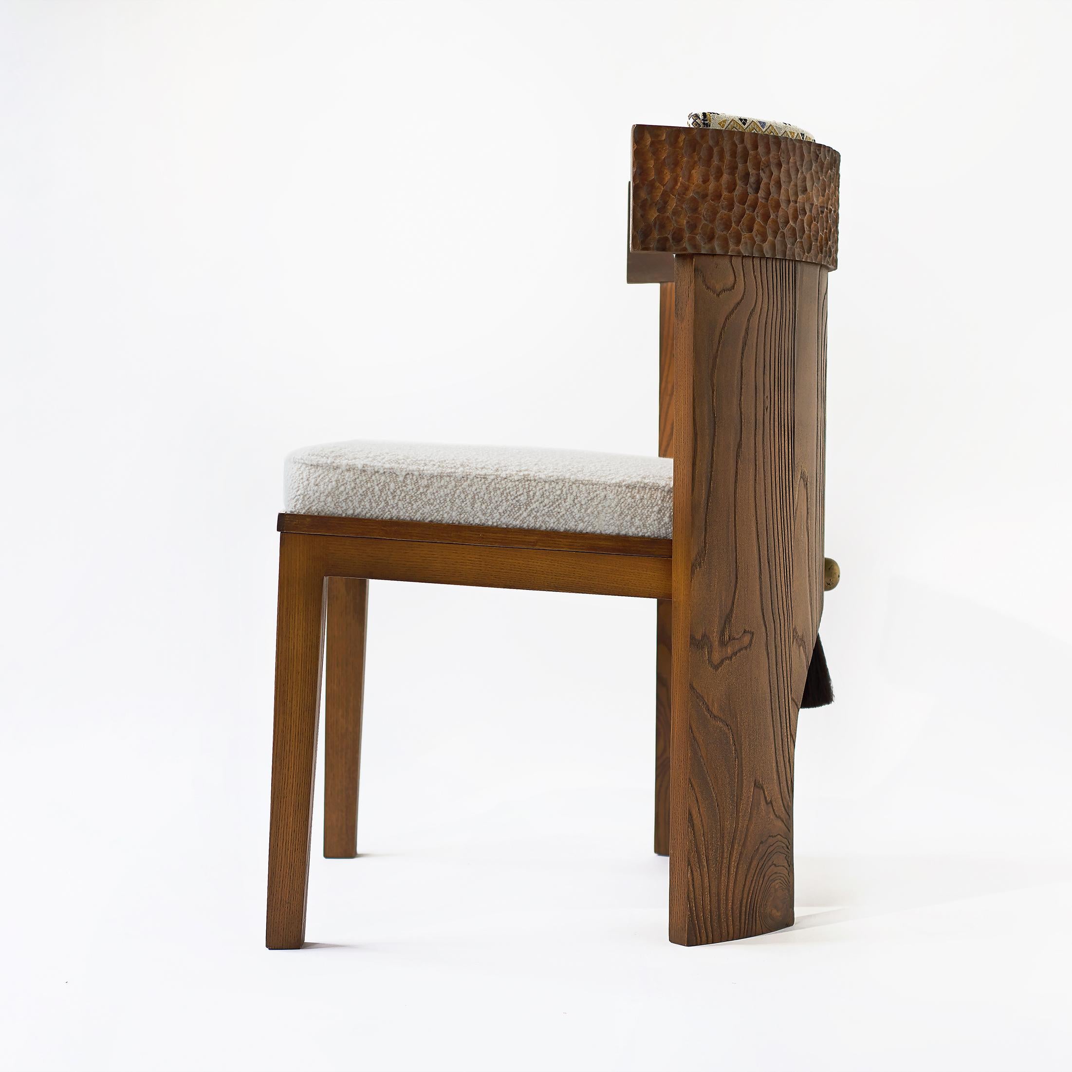 Yumi-Stuhl von Modu Studio (Gebleicht) im Angebot