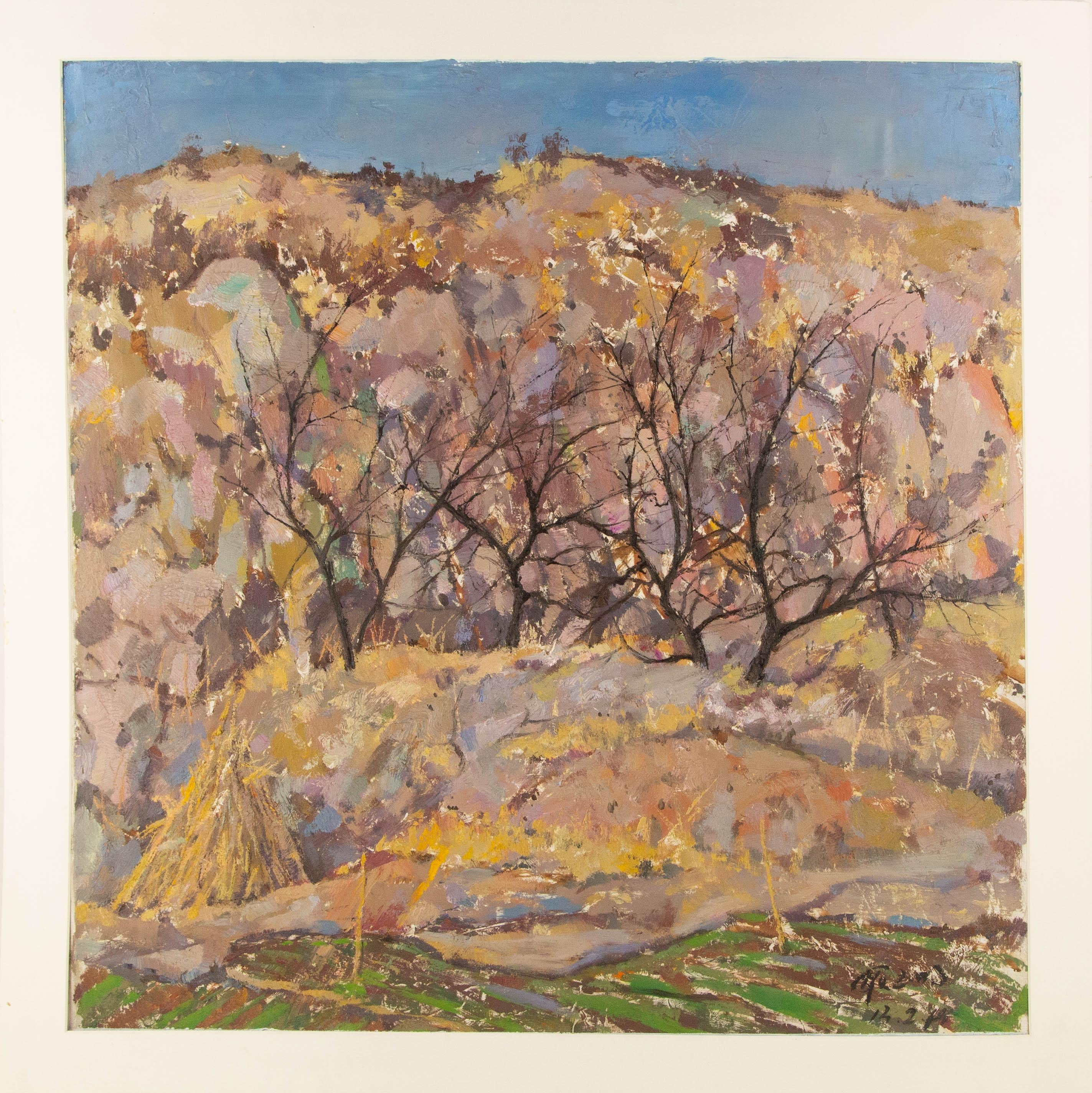 Yuming Geng Floral Original Oil On Canvas 