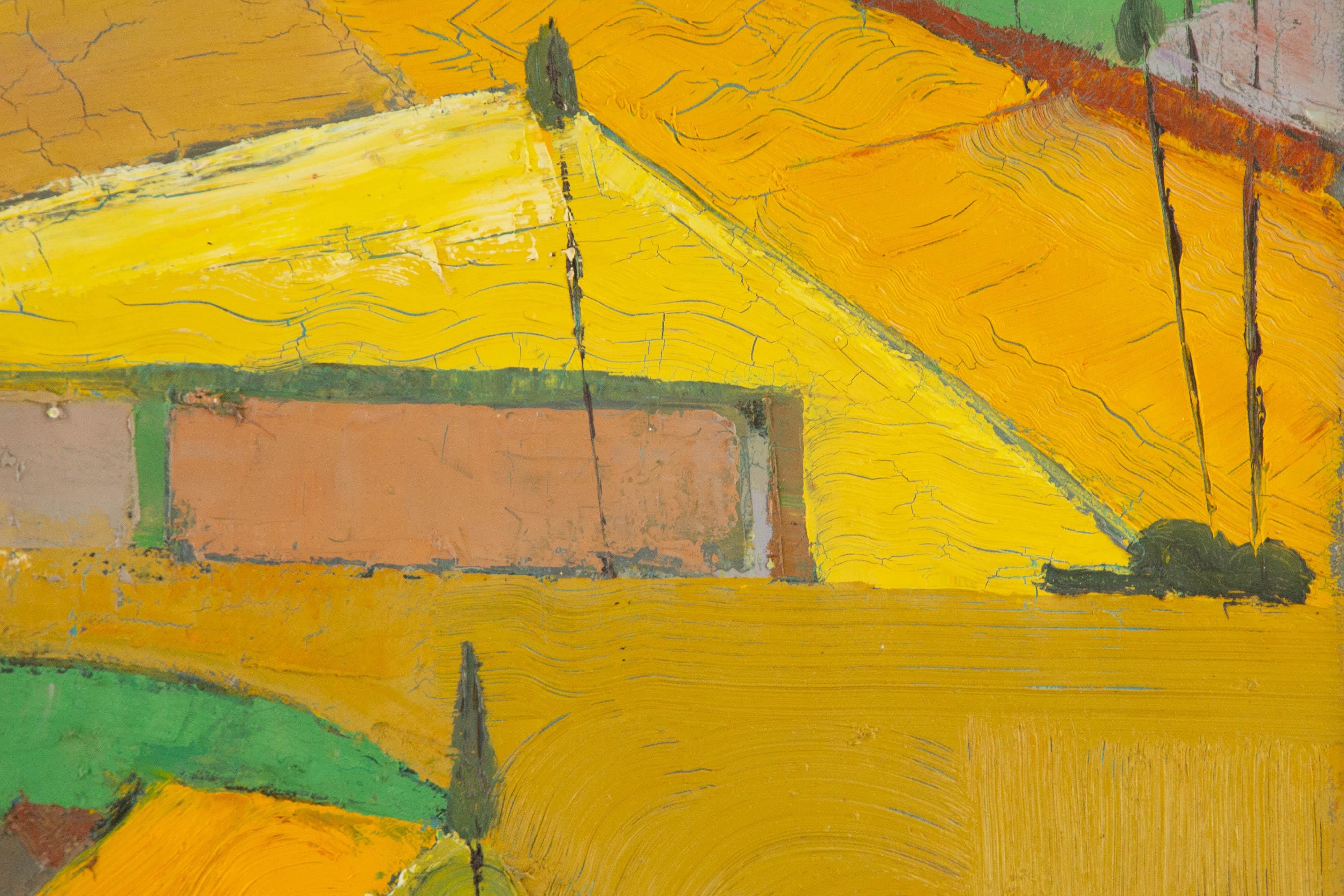 Yuming Geng Landscape Original Oil On Canvas 