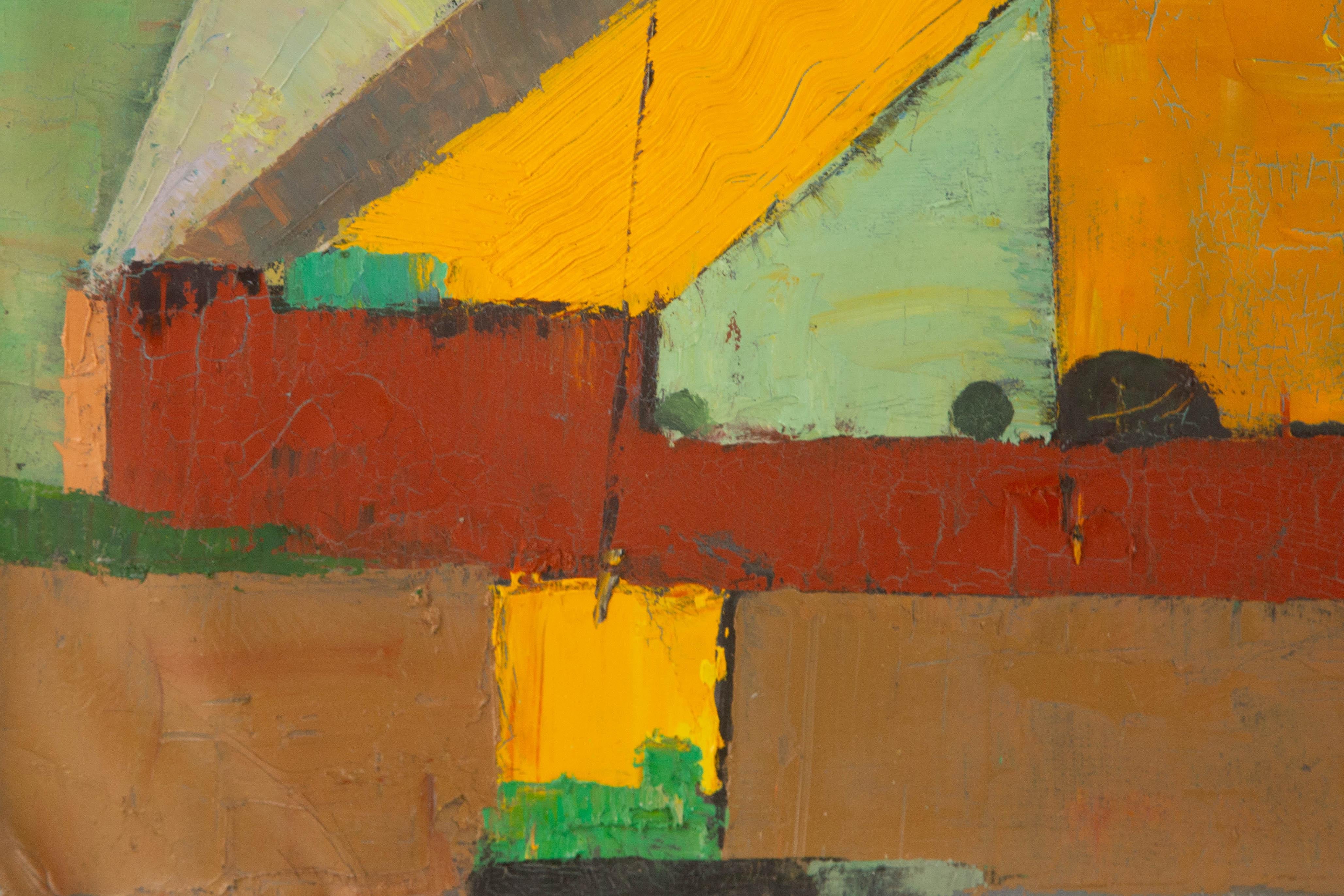 Yuming Geng Landscape Original Oil On Canvas 