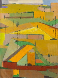 Yuming Geng Landscape Original Oil On Canvas "Sketch VI"