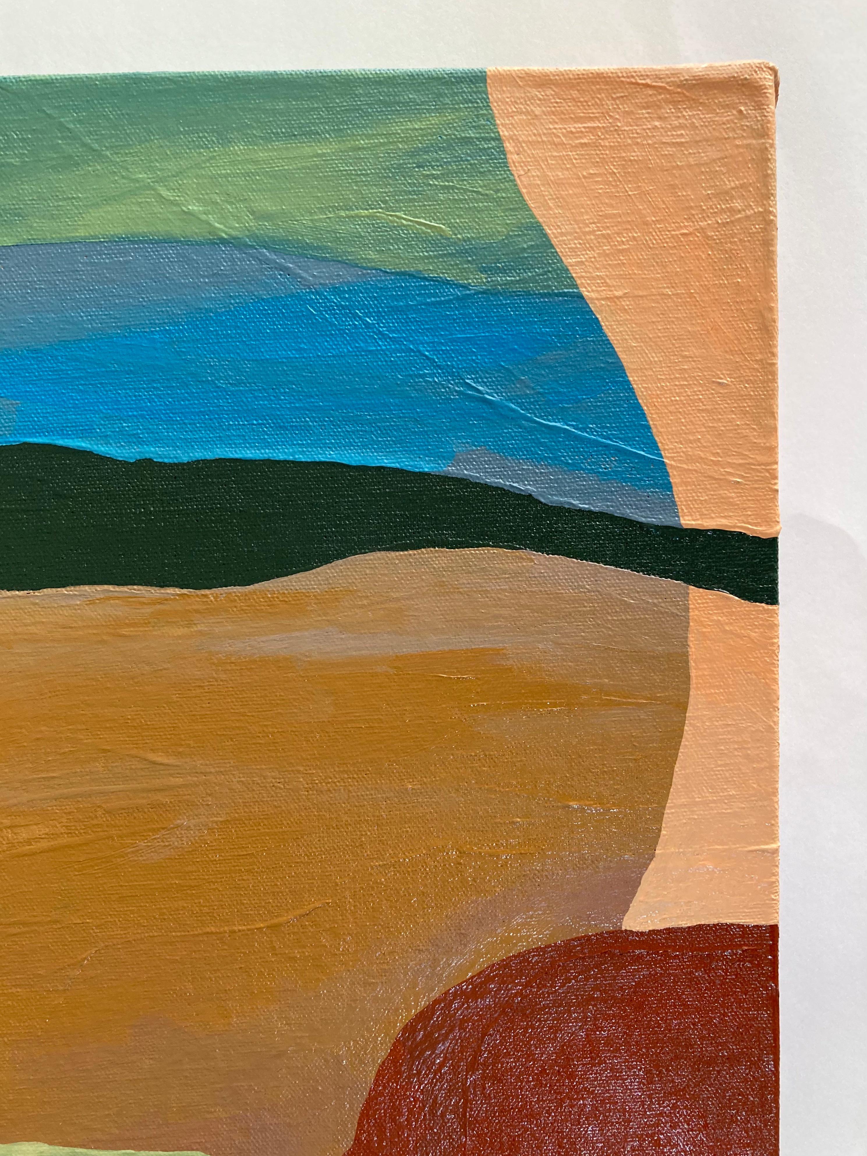 Horizonte verde - Painting Contemporáneo de Yumnia Duarte