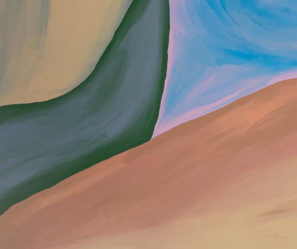 Eco y Reflejo, Arte Contemporáneo, Pintura Abstracta, Siglo XXI - Painting Geométrico abstracto de Yumnia Duarte