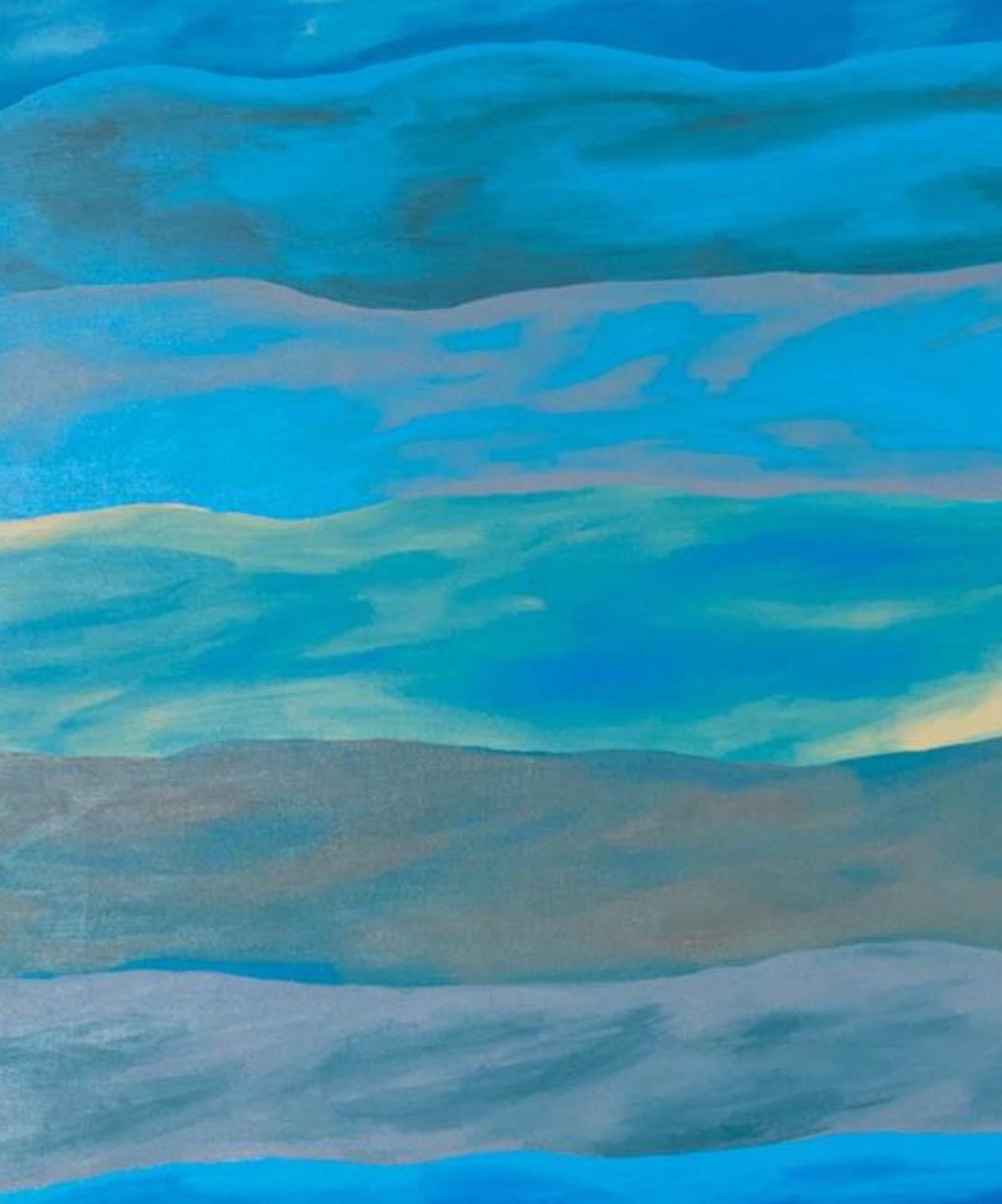 Horizontes de Agua, Arte Contemporáneo, Pintura Abstracta, Siglo XXI - Painting de Yumnia Duarte