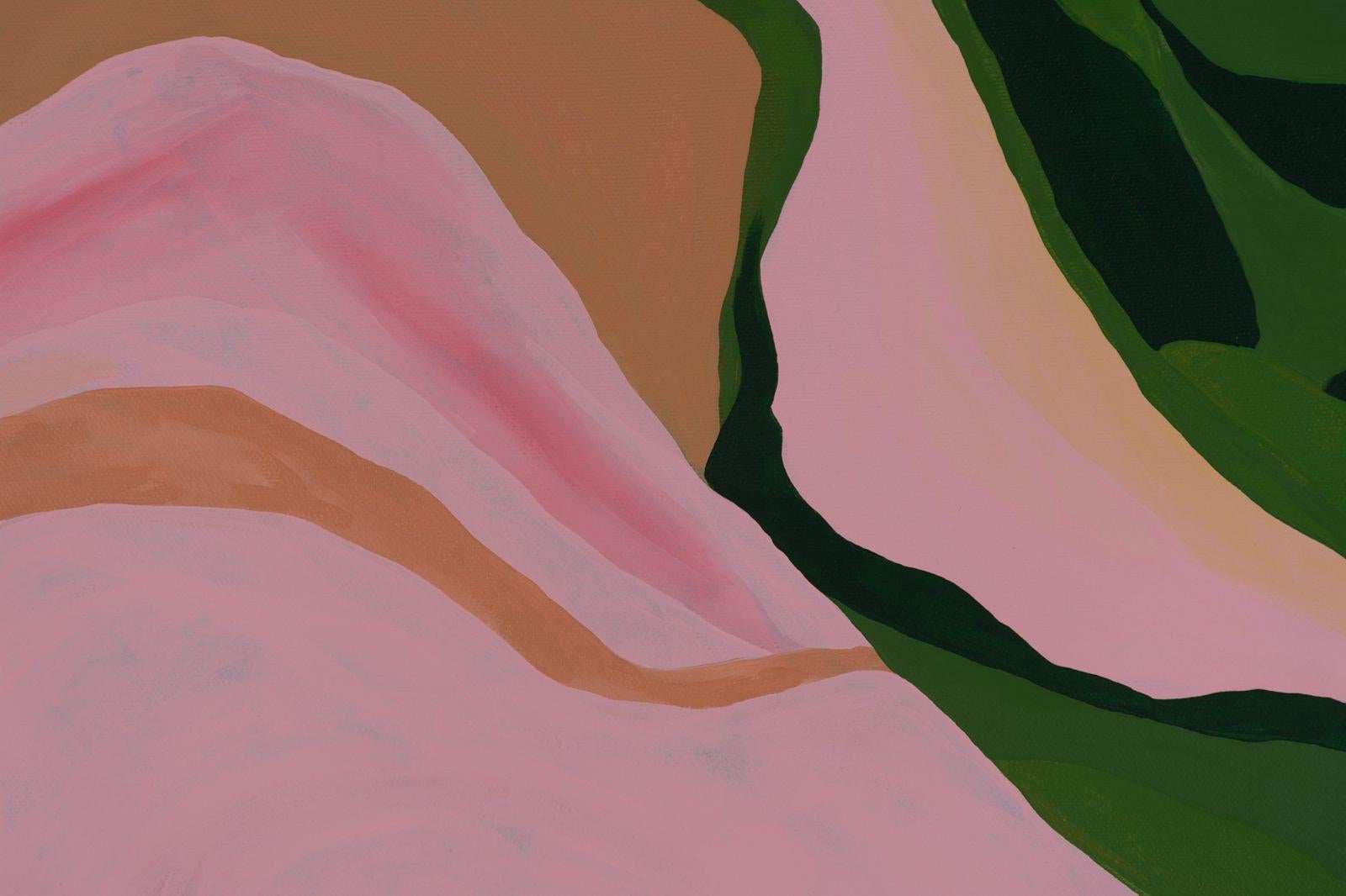 Membrana de Aire Rosa, Arte Contemporáneo, Pintura Abstracta, Siglo XXI - Abstract Painting Marrón de Yumnia Duarte