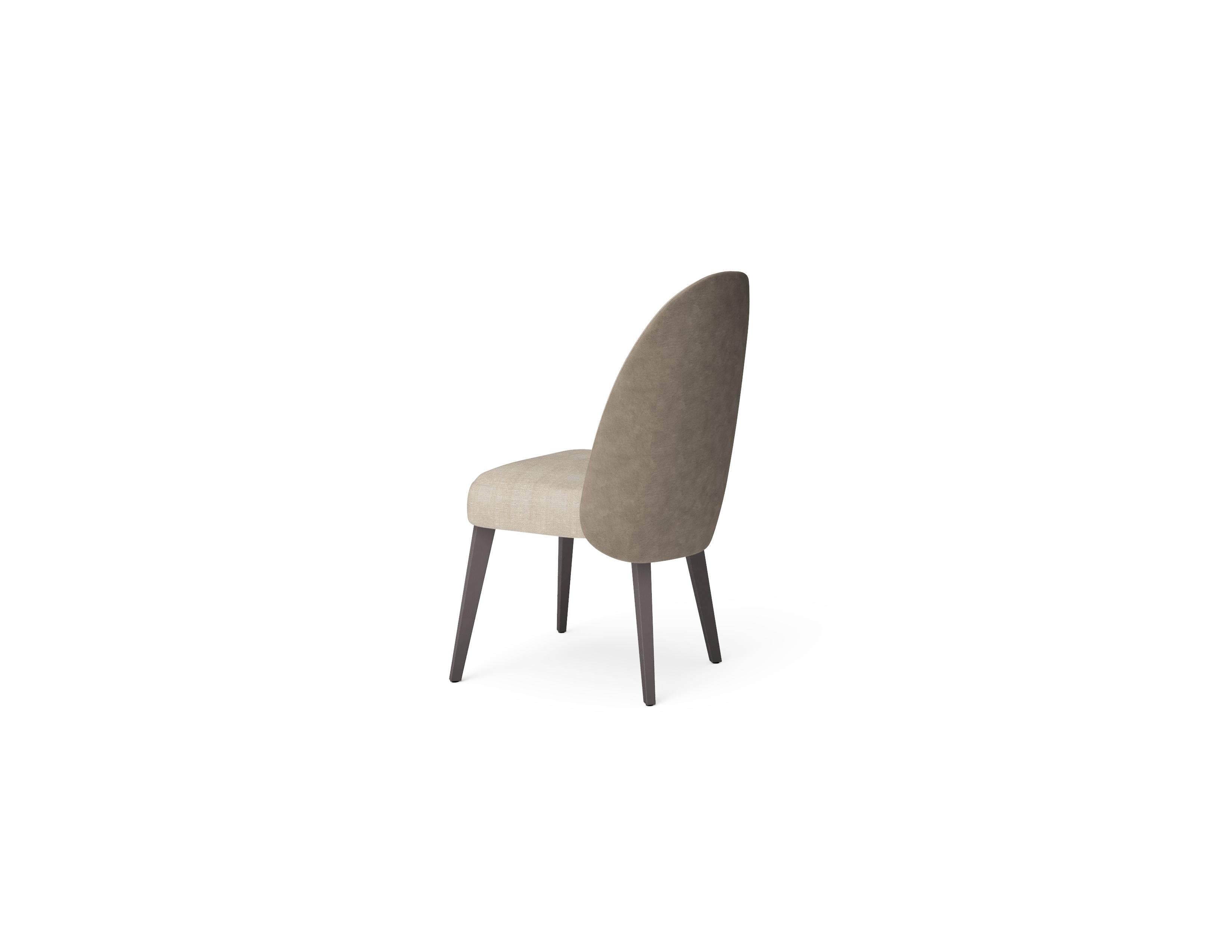 Modern Dining Chair, Upholstery, Beech For Sale
