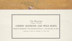 "Cherry Blossoms and Wild Roses" by Yun Shou-p'ing. Printed in Italy.