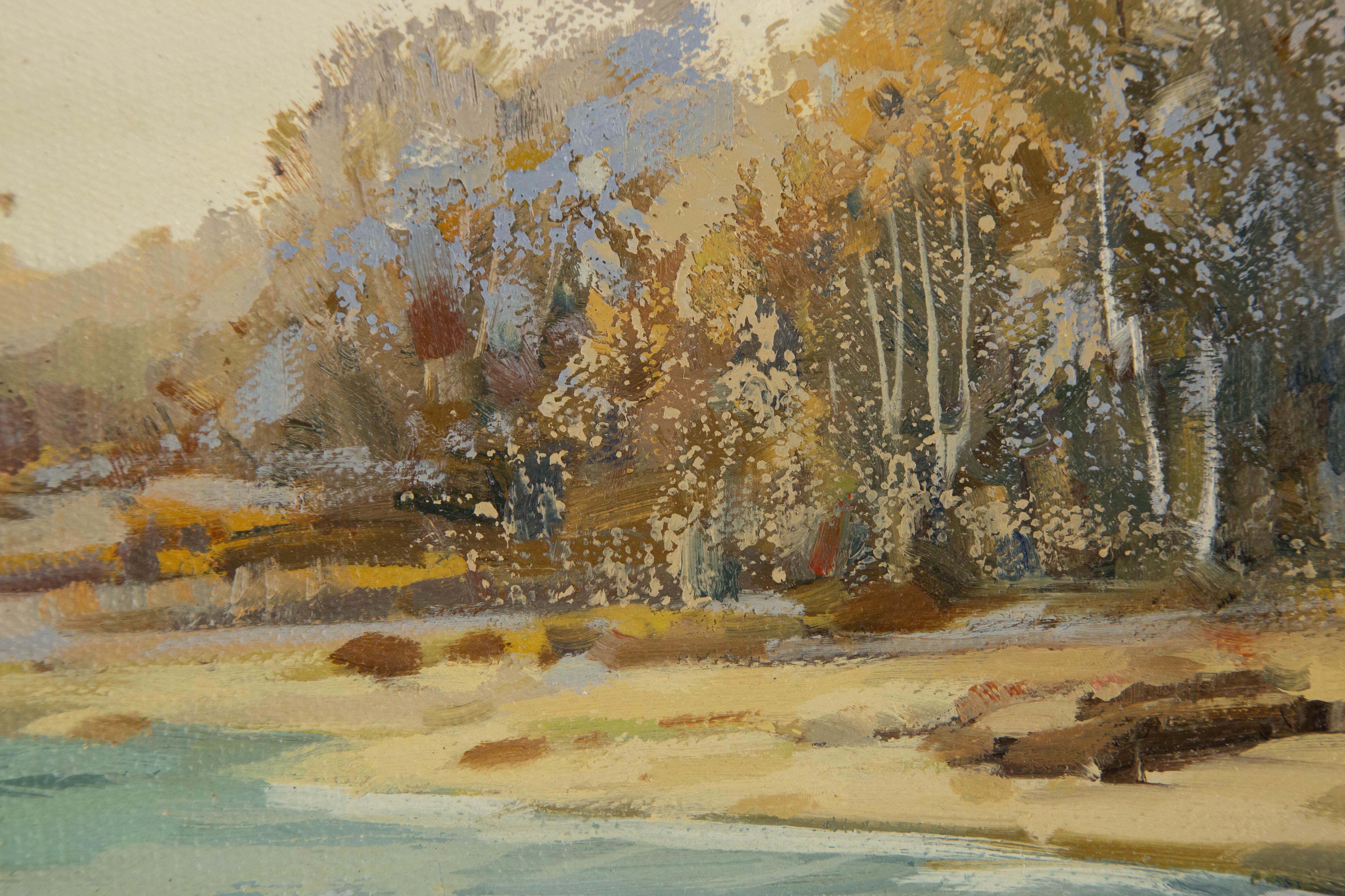 Yun Xi Landscape Original Oil On Canvas 