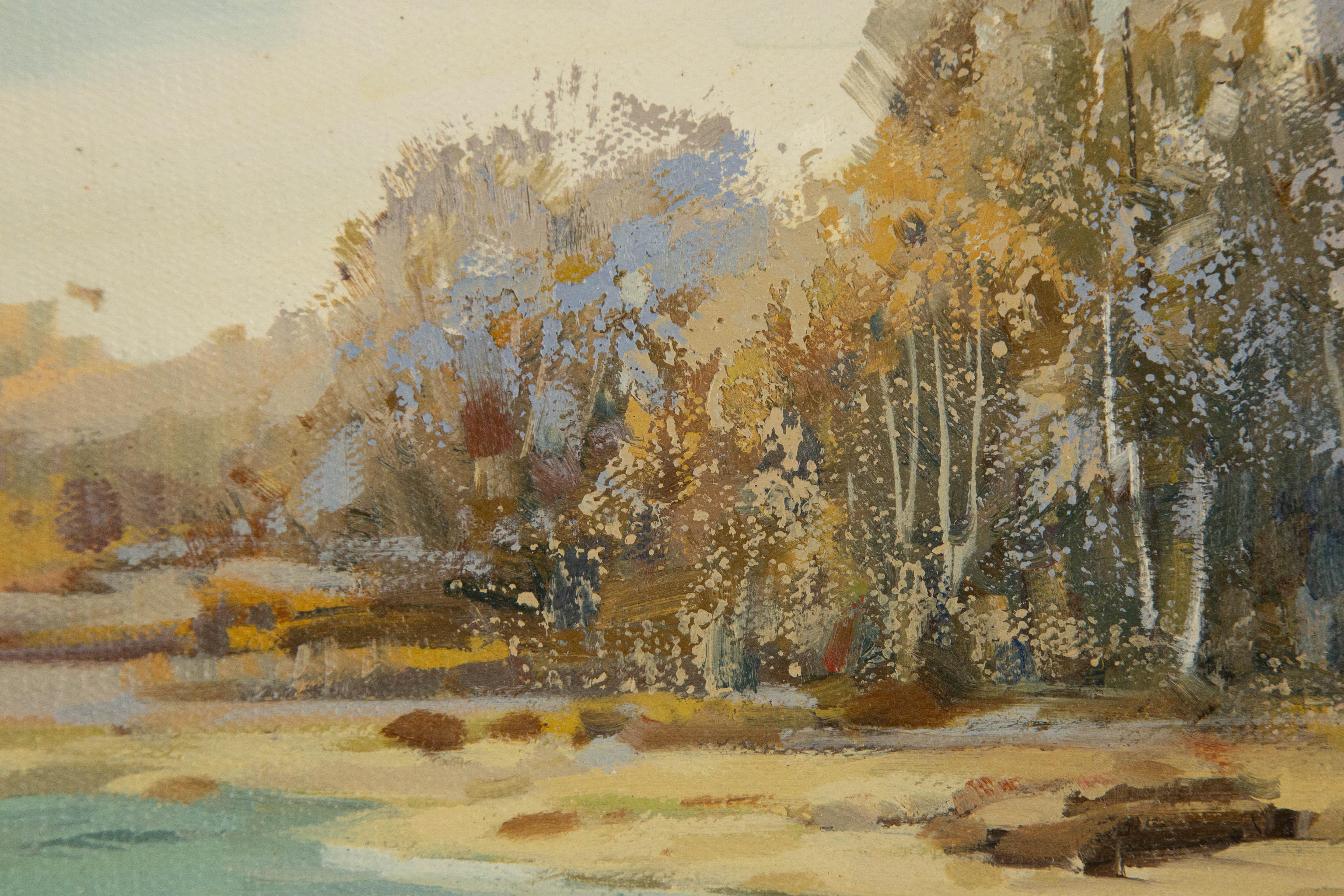 Yun Xi Landscape Original Oil On Canvas 