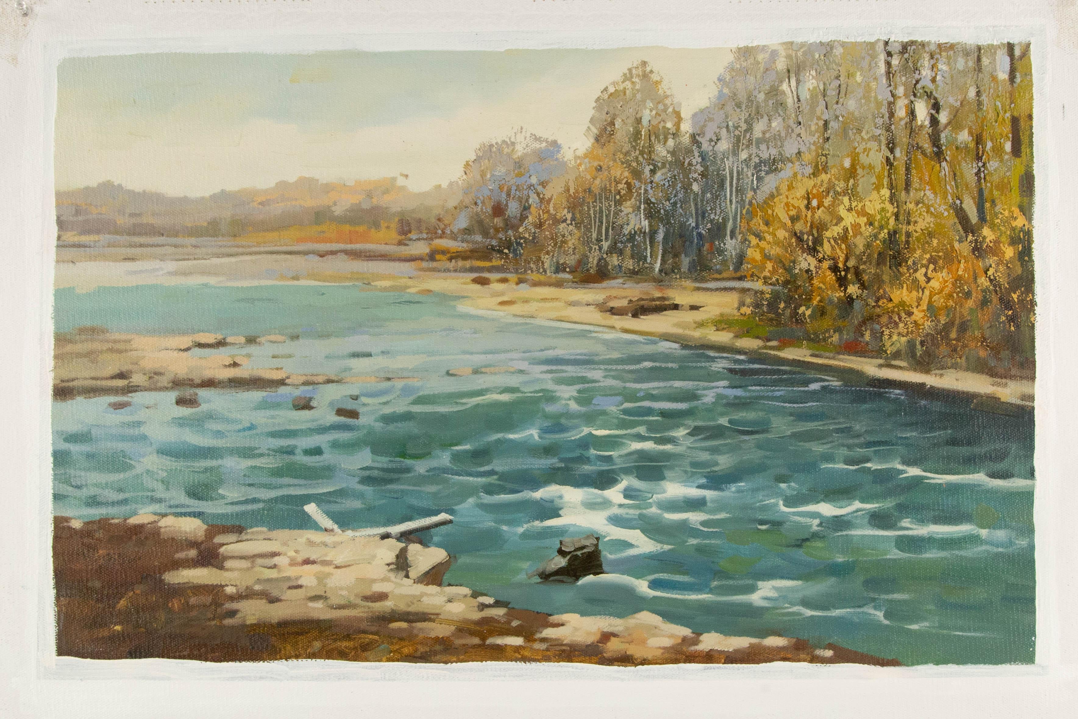 Yun Xi Landscape Original Oil On Canvas 