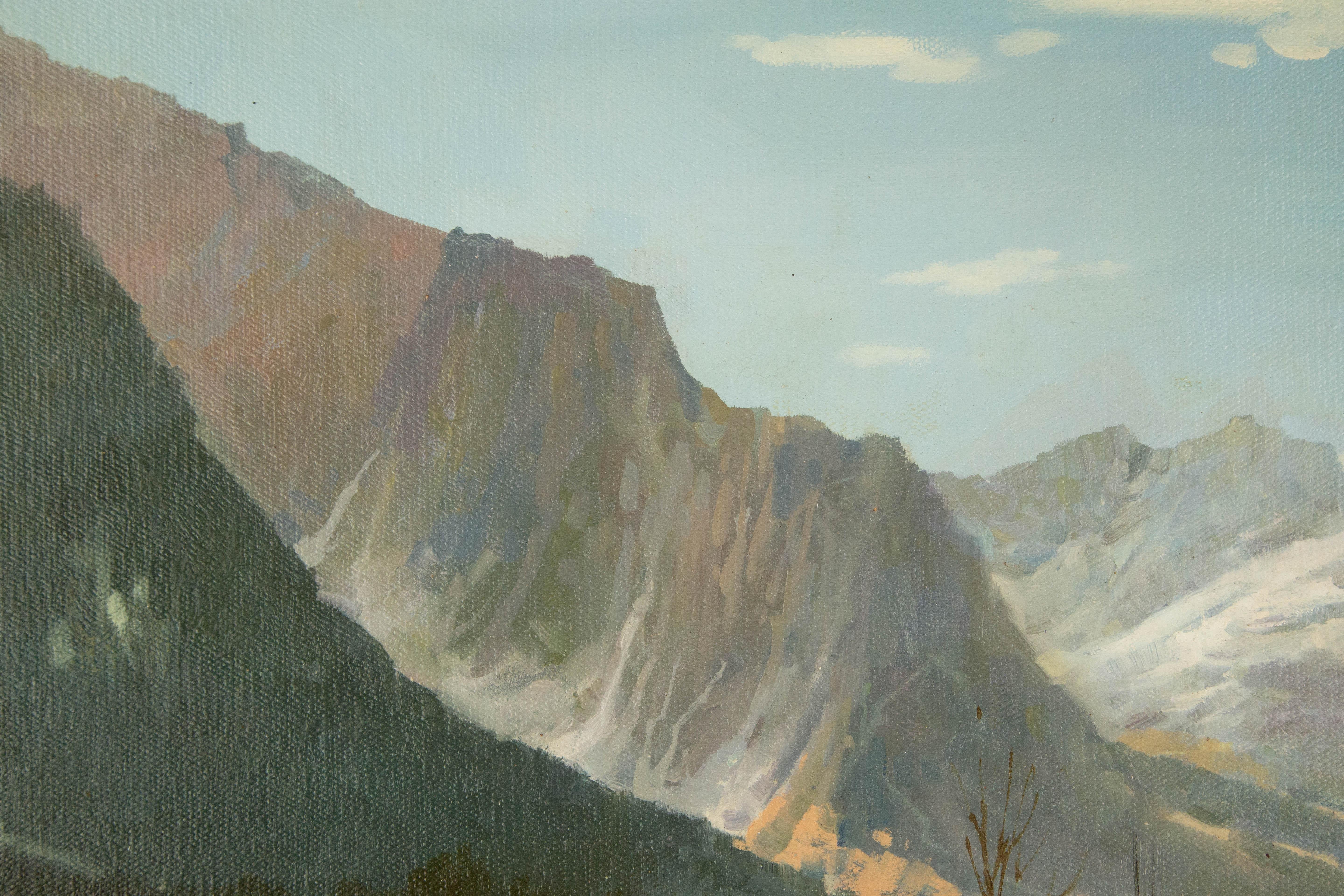 Yun Xi Landscape Original Oil On Canvas 
