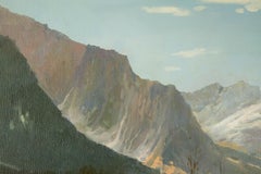 Yun Xi Paesaggio originale Olio su tela "Montagne alte"