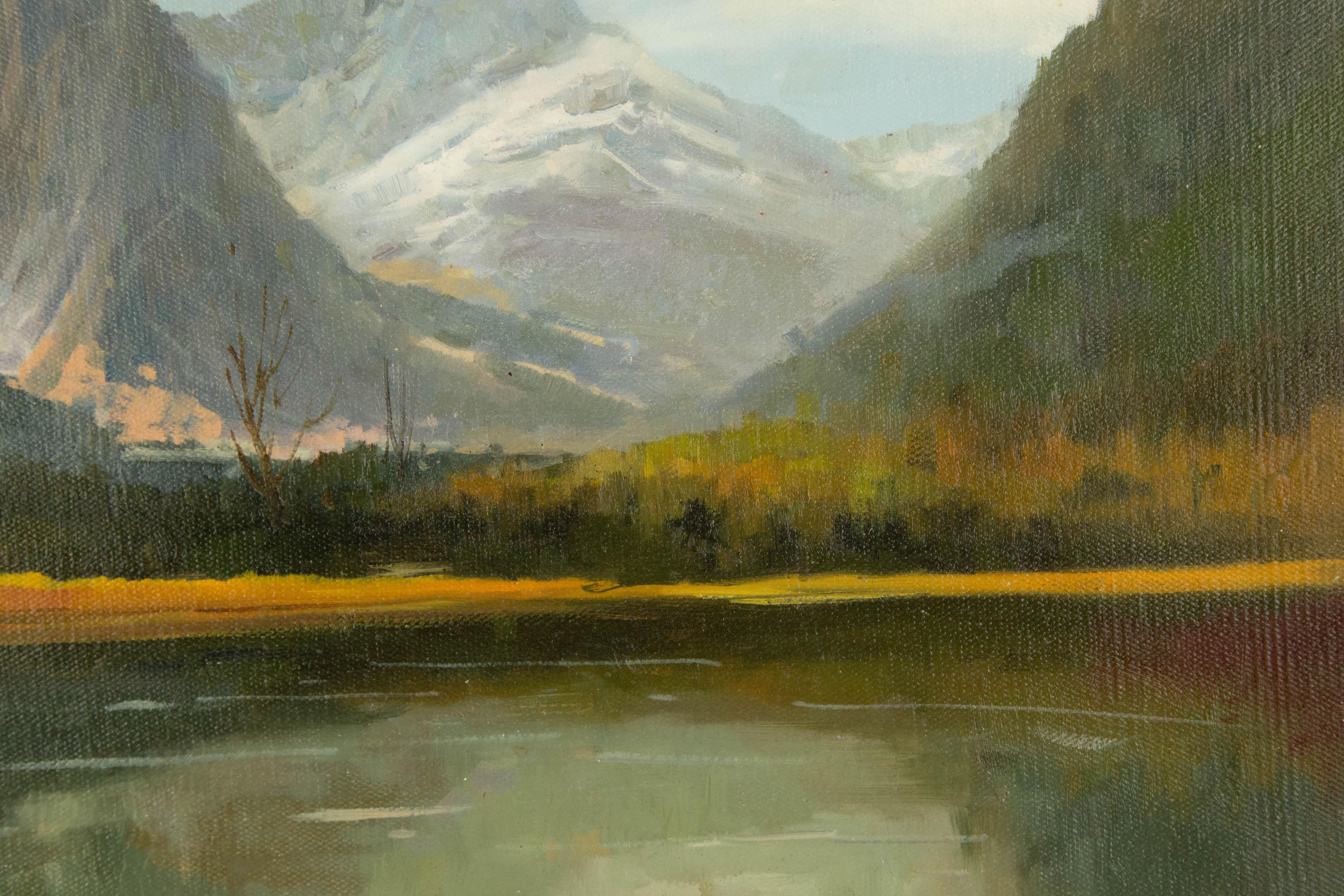 Yun Xi Landscape Original Oil On Canvas 