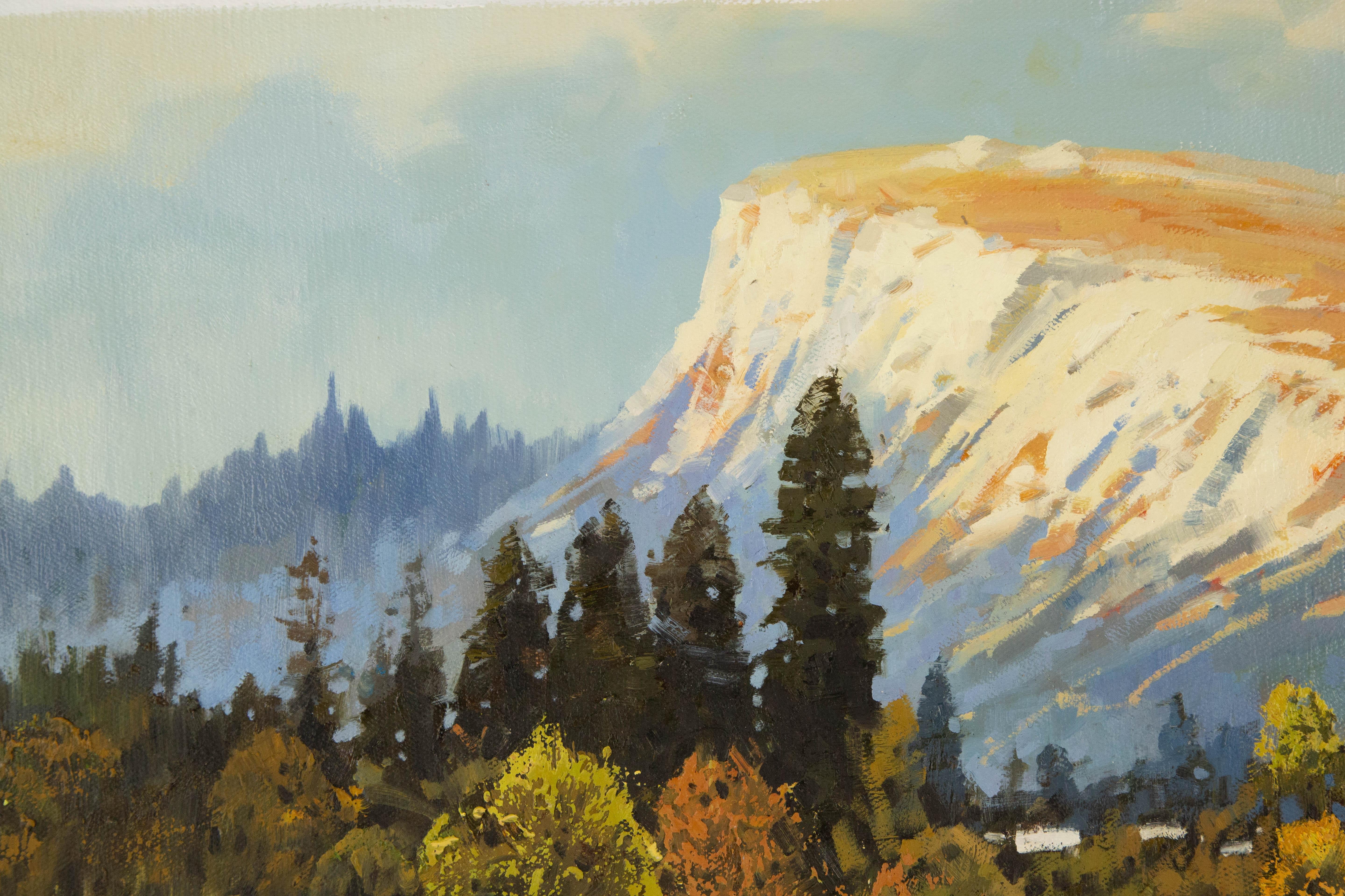 Yun Xi Landschaft, Original Ölgemälde auf Leinwand, „National Park“ im Angebot 1