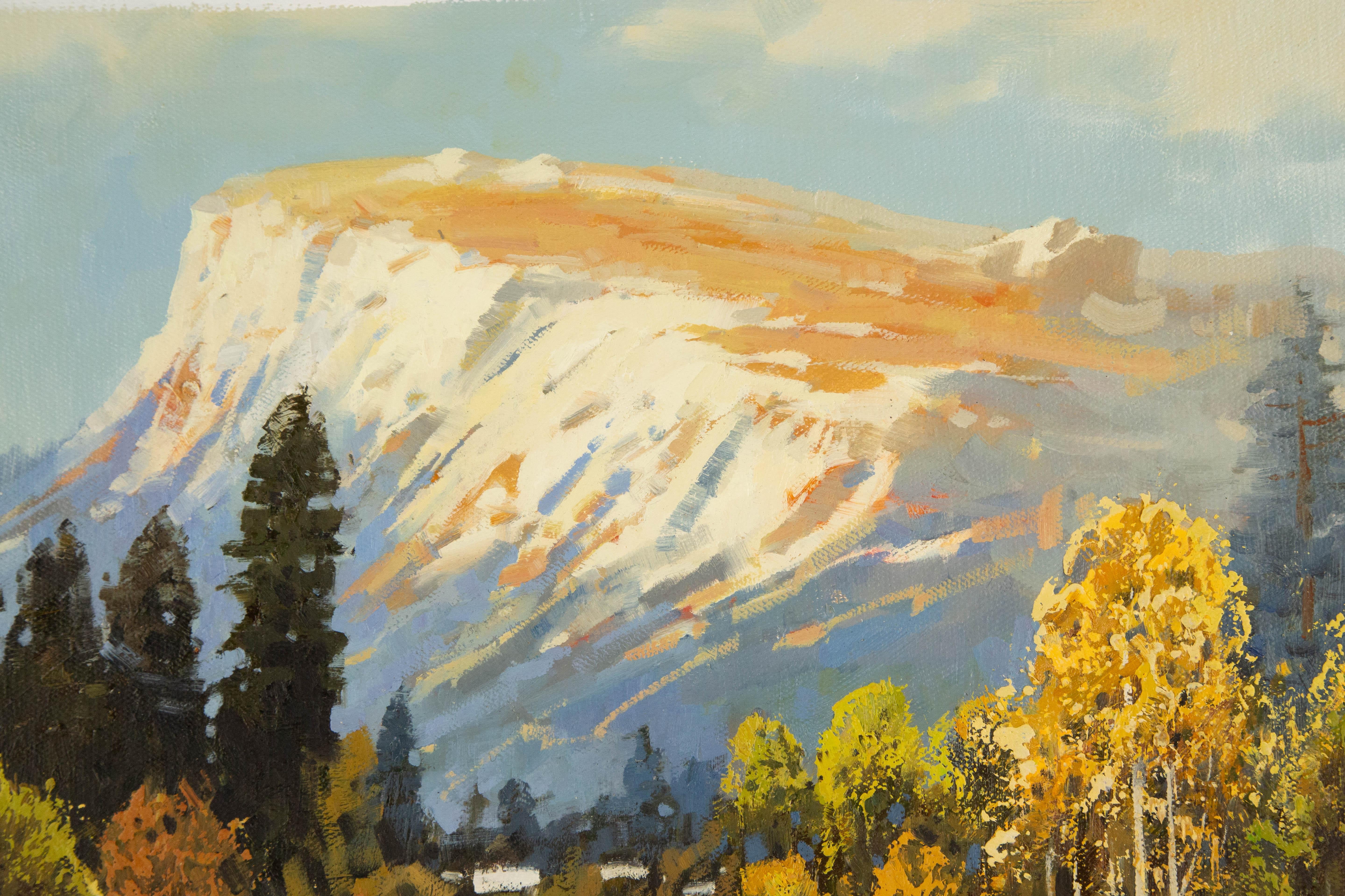 Yun Xi Landschaft, Original Ölgemälde auf Leinwand, „National Park“ im Angebot 3