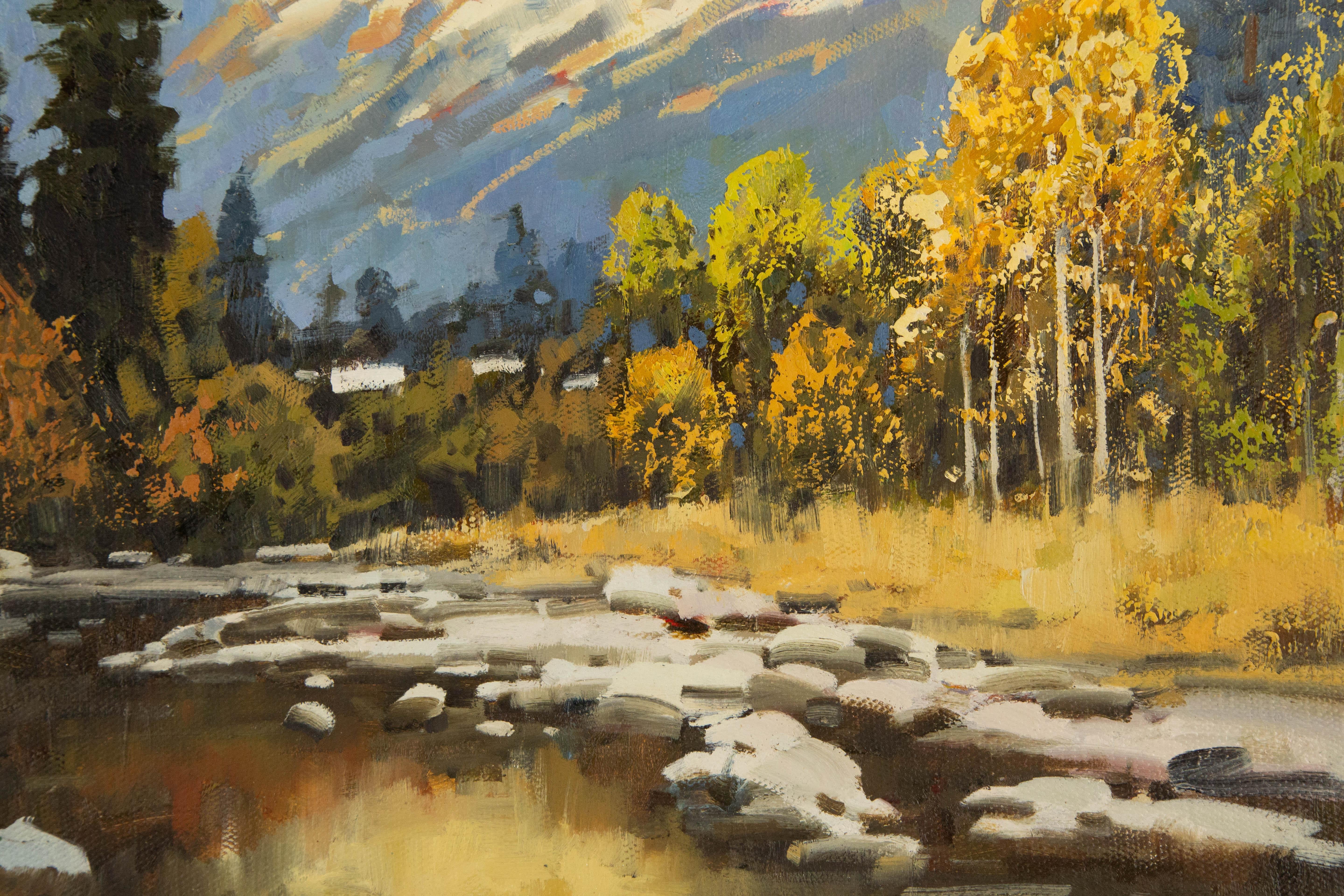 Yun Xi Landschaft, Original Ölgemälde auf Leinwand, „National Park“ im Angebot 4