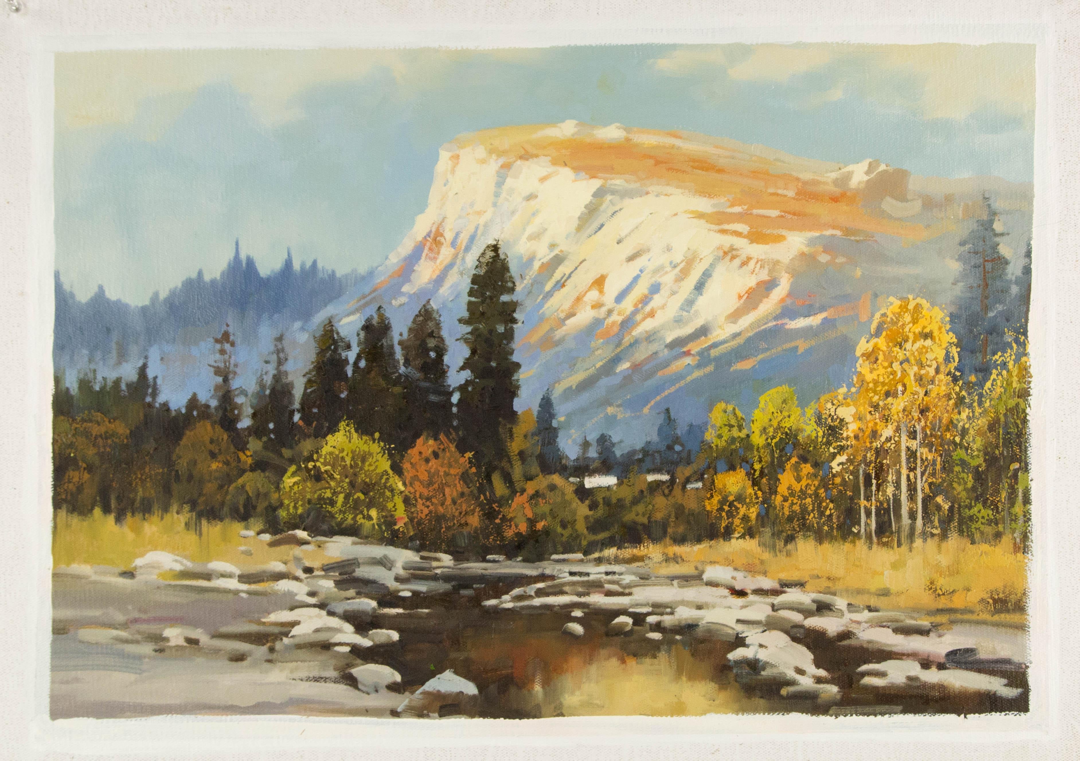 Yun Xi Landschaft, Original Ölgemälde auf Leinwand, „National Park“ im Angebot 7