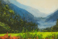 Yun Xi Paisaje Original Óleo Sobre Lienzo "Valle Silencioso"