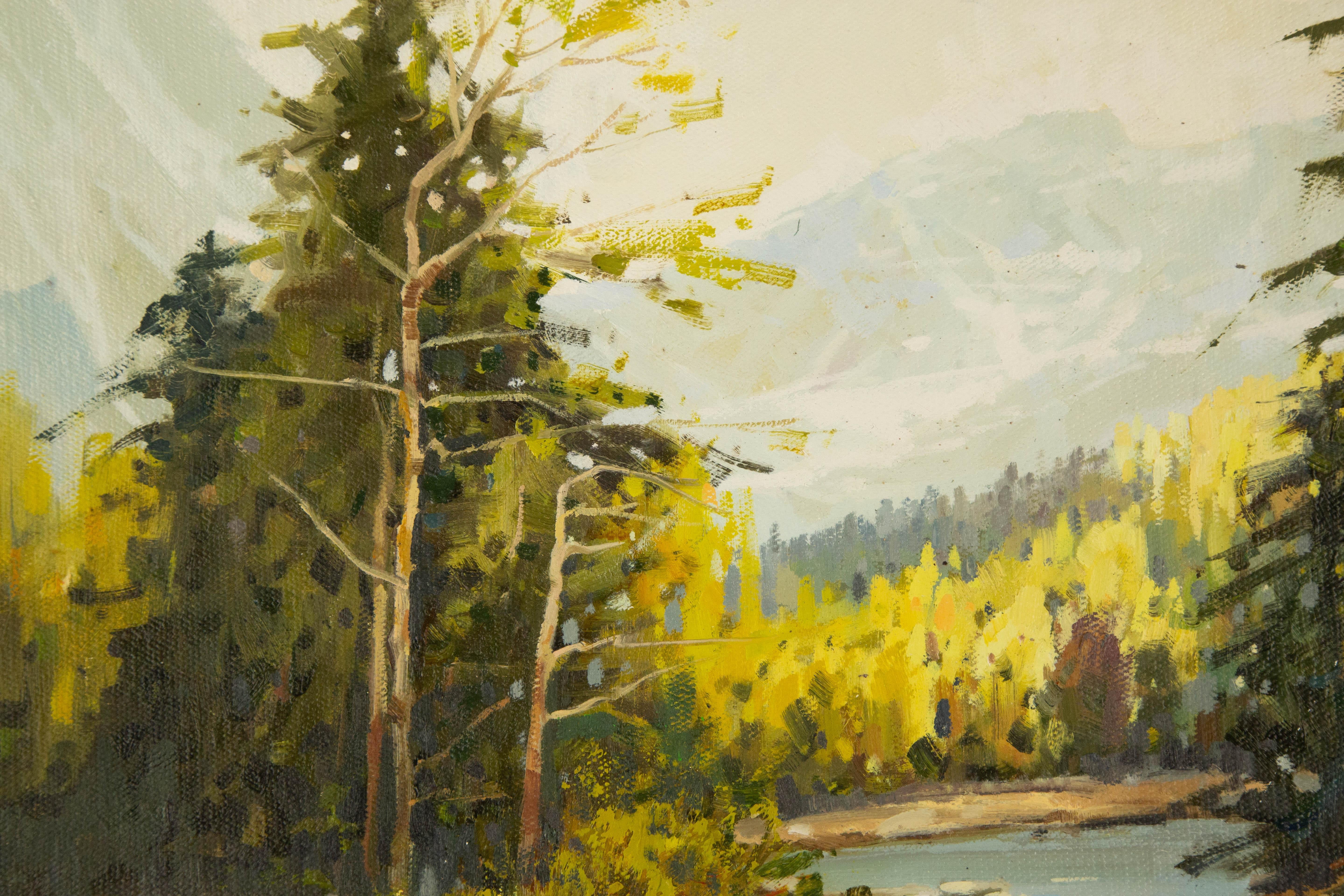 Yun Xi Landscape Original Oil On Canvas 