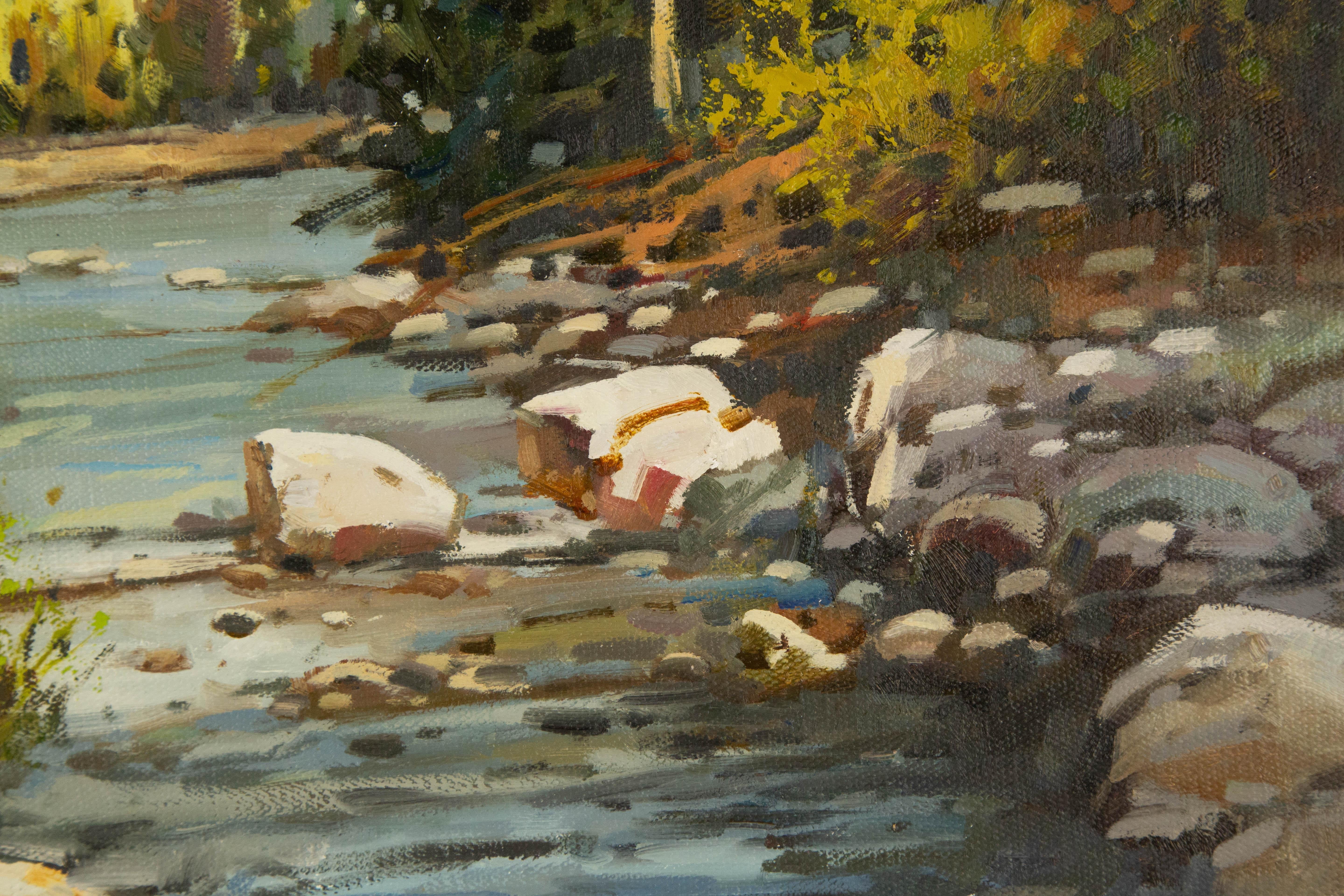 Yun Xi Landscape Original Oil On Canvas 