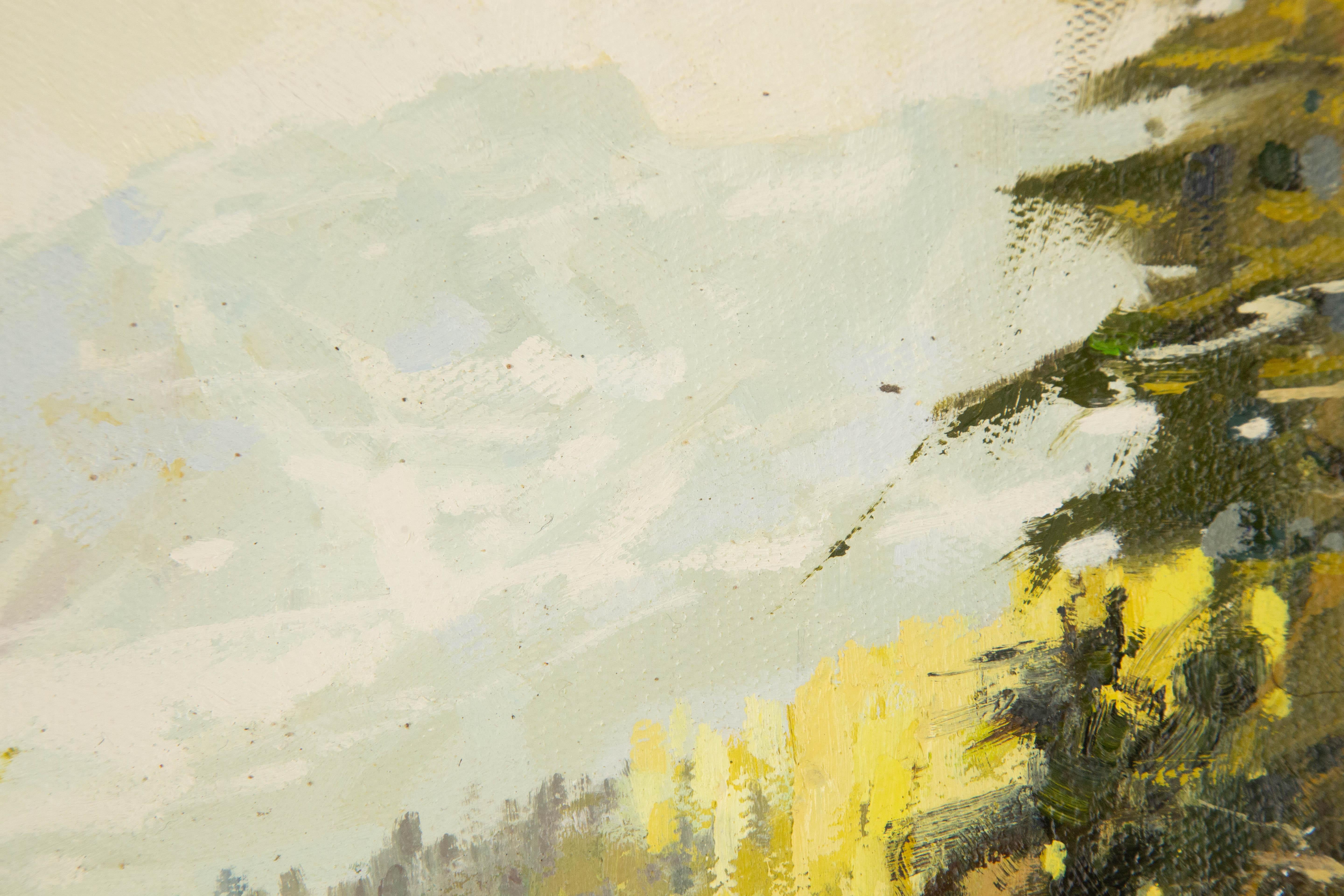 Yun Xi Landscape Original Oil On Canvas 